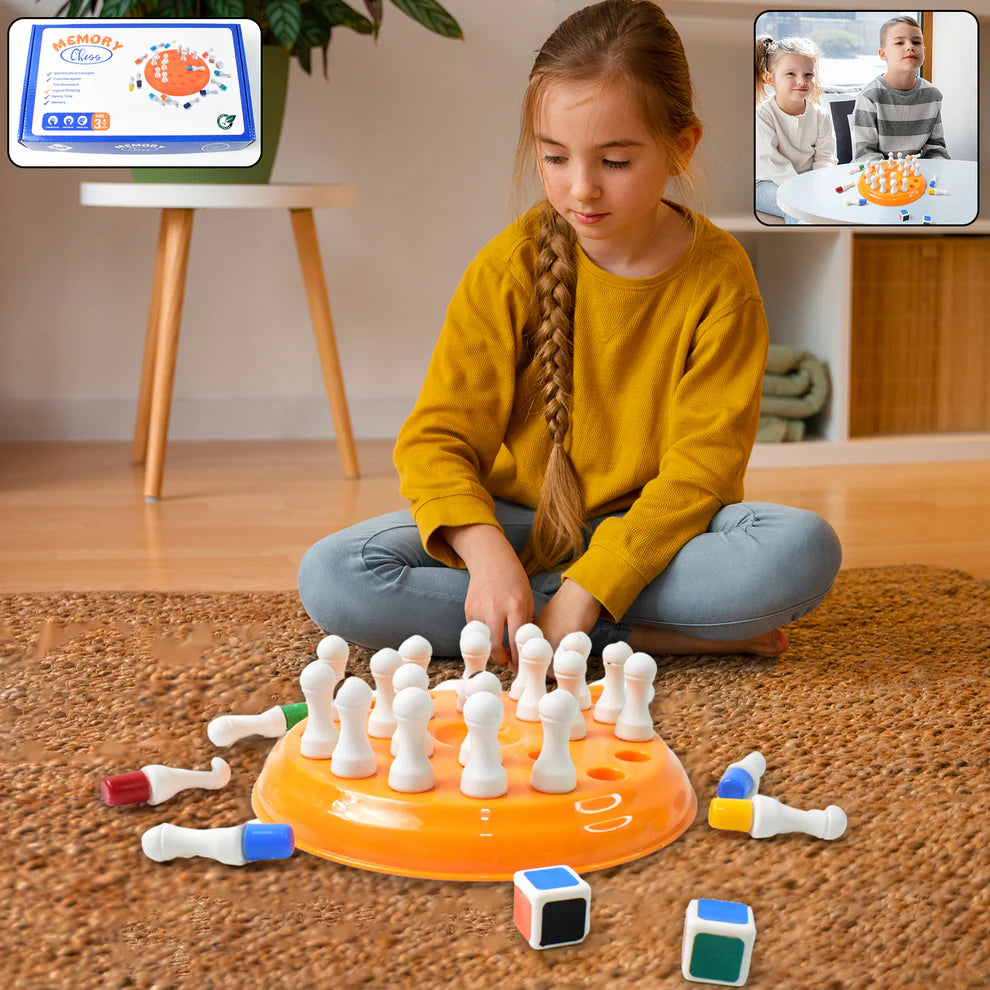 Brain teaser memory chess game