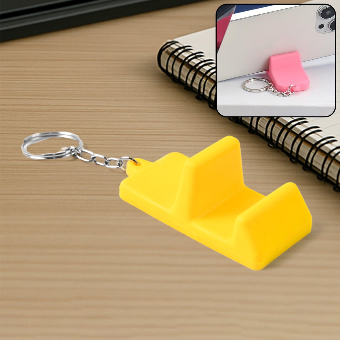 2-in-1 Mobile Stand Keychain (9 Pcs)