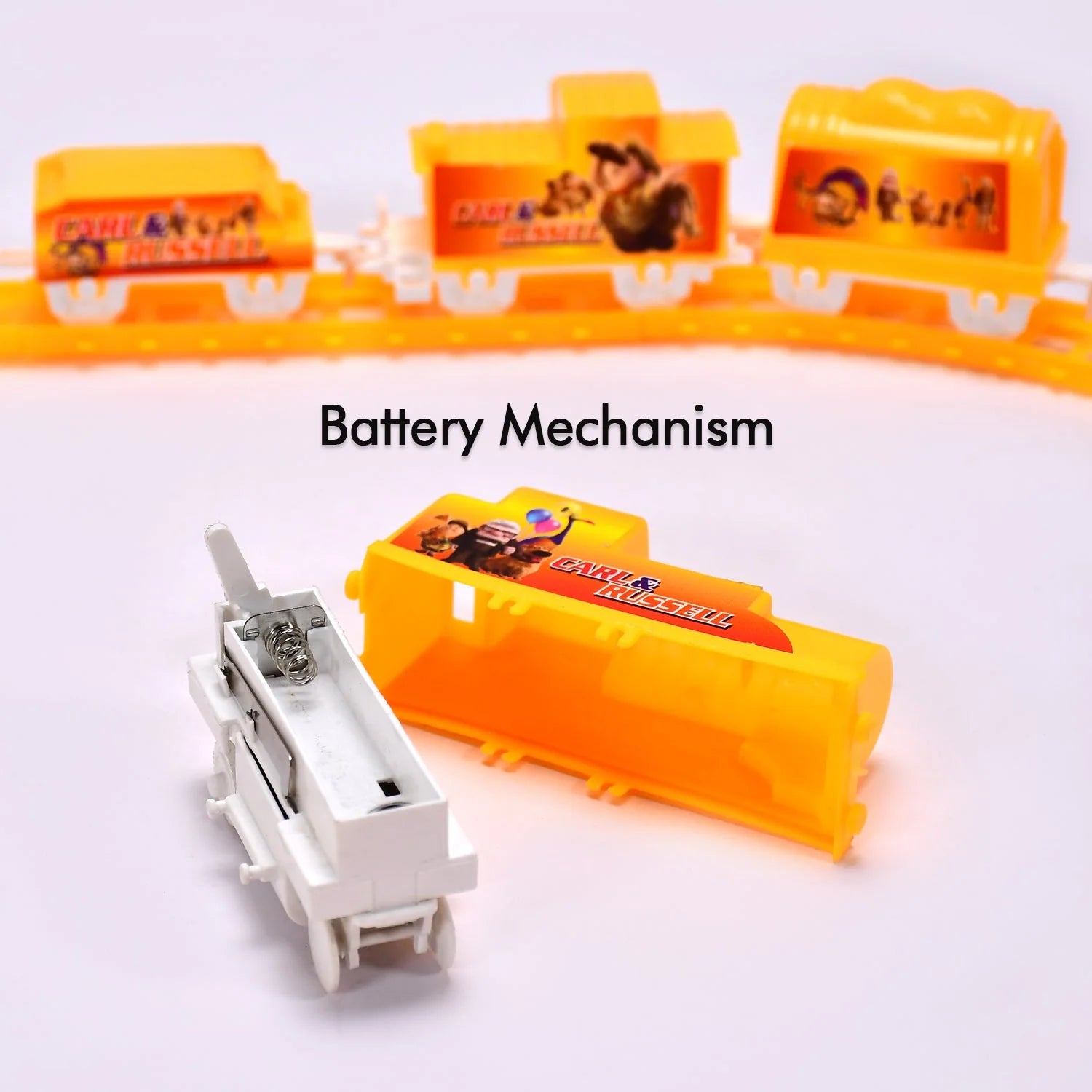 High-speed battery train play set