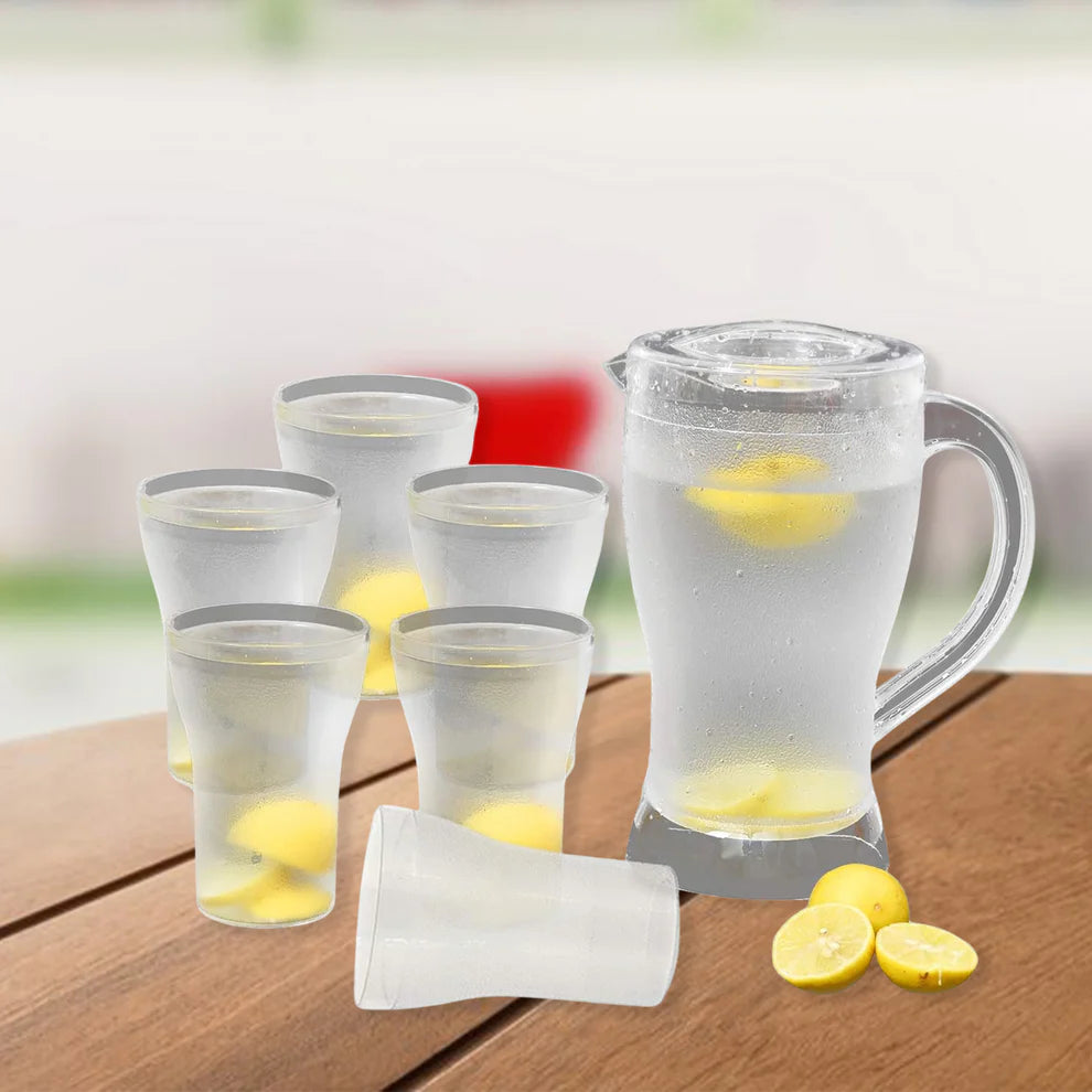 Best unbreakable lemon jug & glass set – 7 pcs - drinkware sets | 2025 | fast shipping