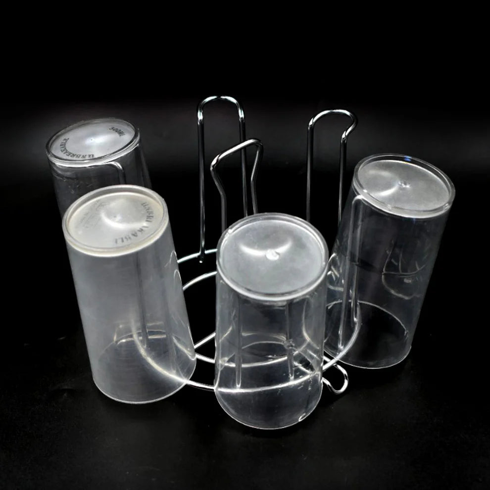 Ss round glass stand