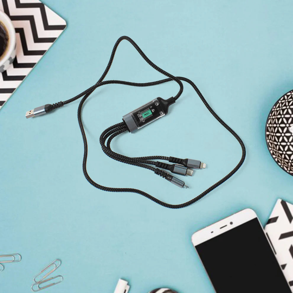 3-in-1 100w super fast charging cable