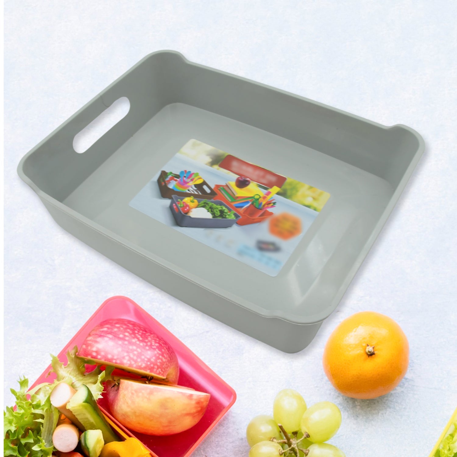 Multipurpose scarlet tray 3pcs