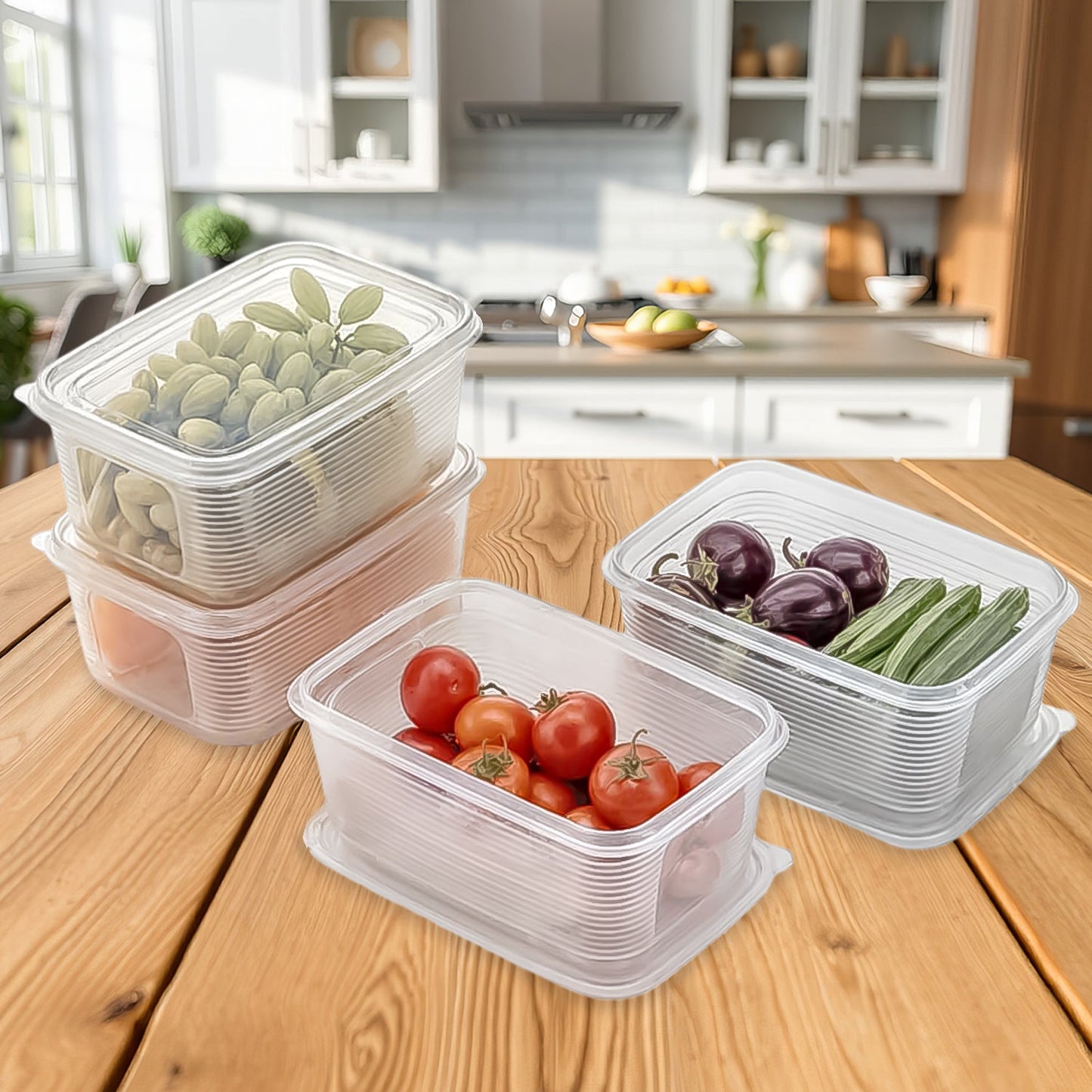 Plastic Storage Container Set
