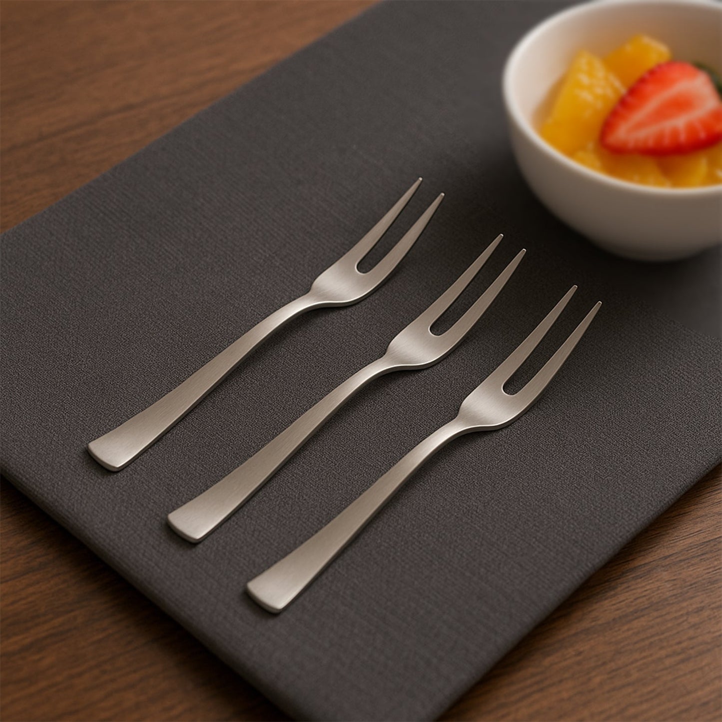 Apex SS Fruit Fork Set – 6 Pcs