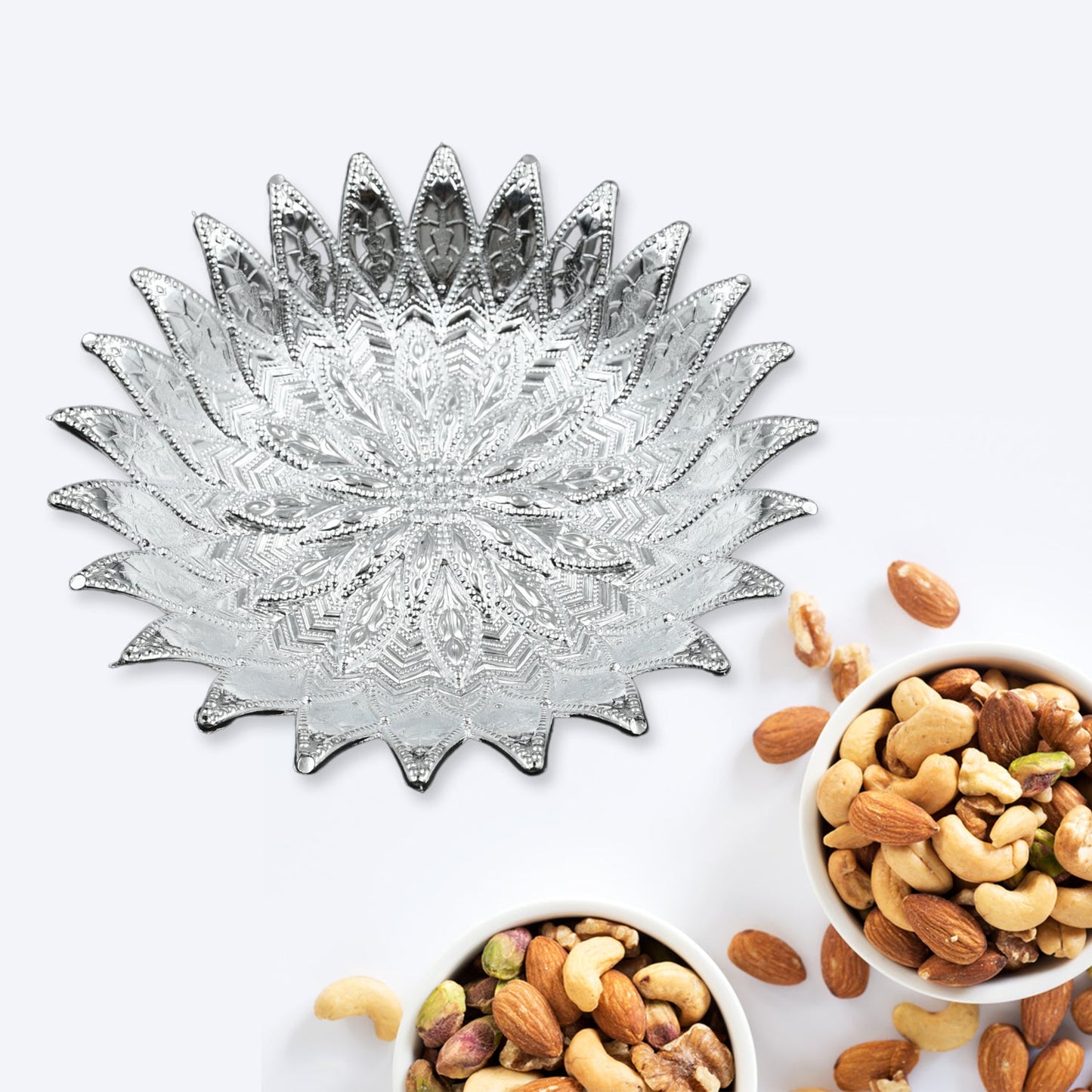 Traditional Silver Serving Tray