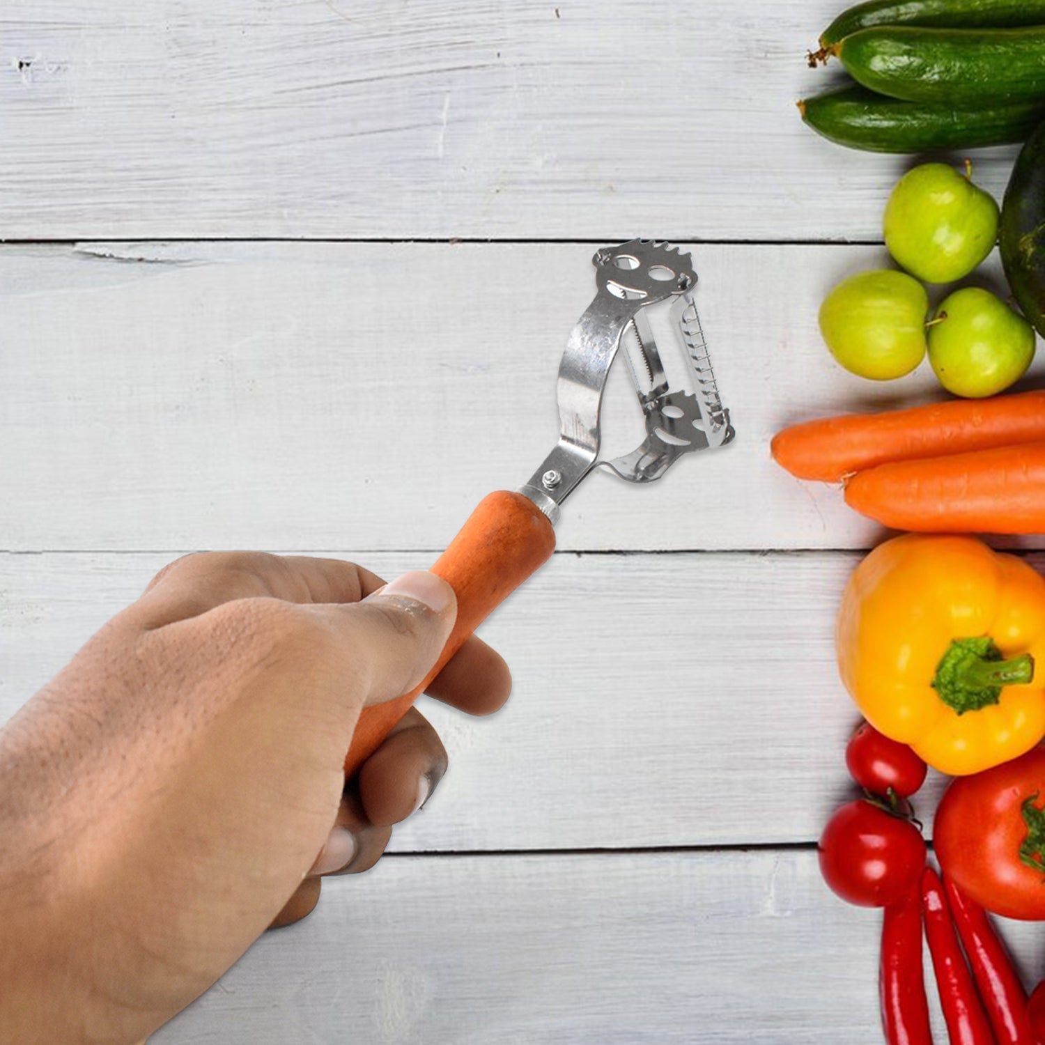 Wooden Handle Peeler