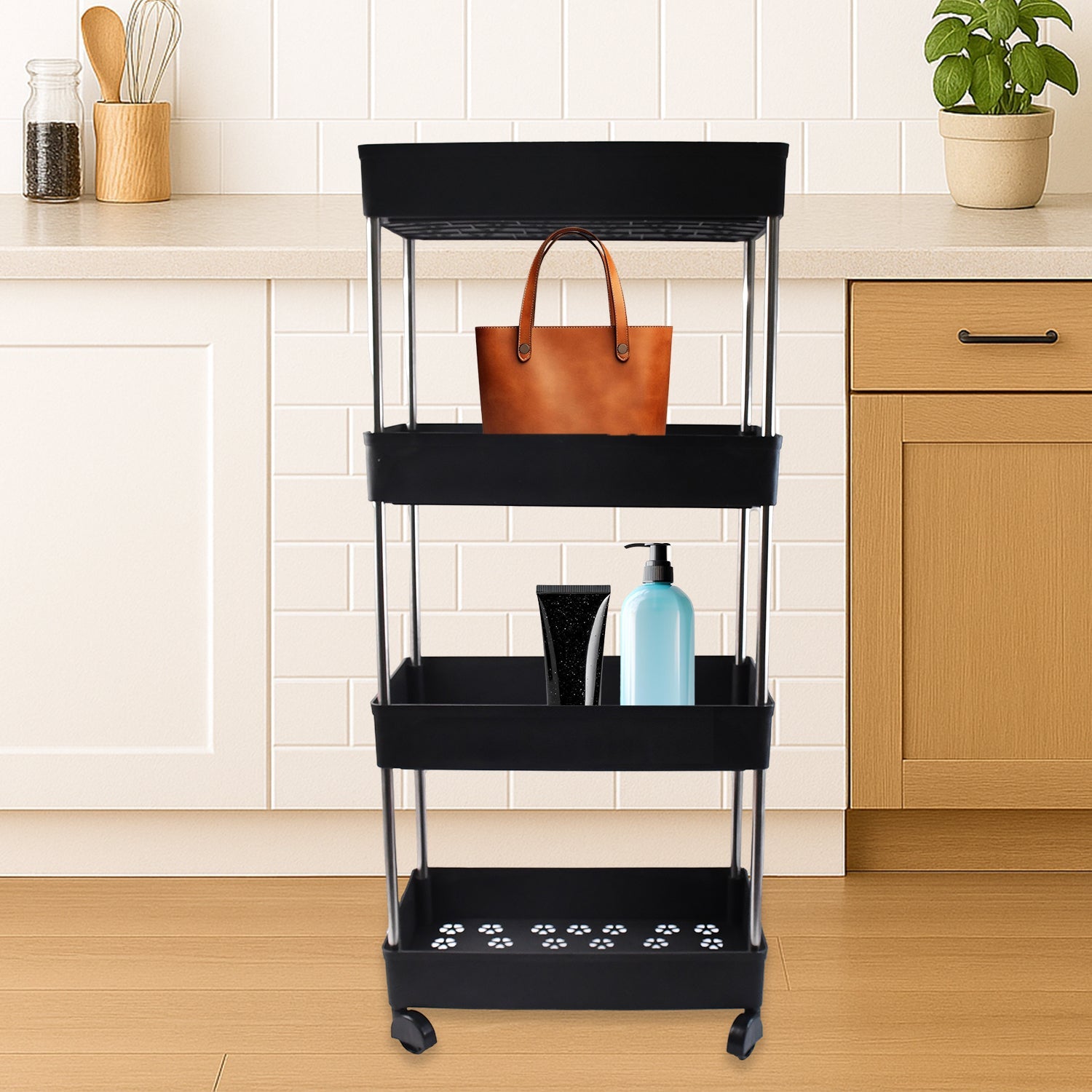 4-Layer Rolling Storage Cart