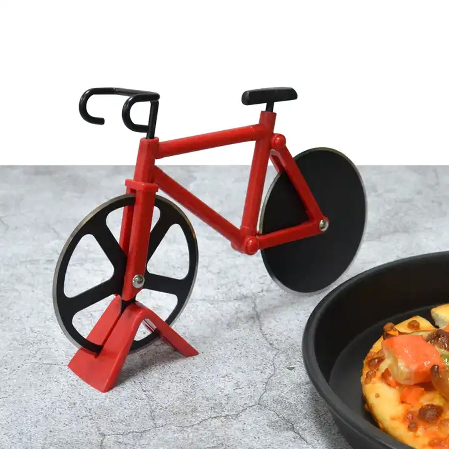 Stainless Steel Bicycle Shape Pizza Cutter