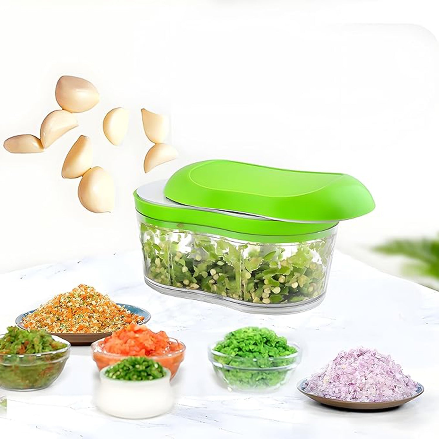 Manual Hand Push Garlic Cutter