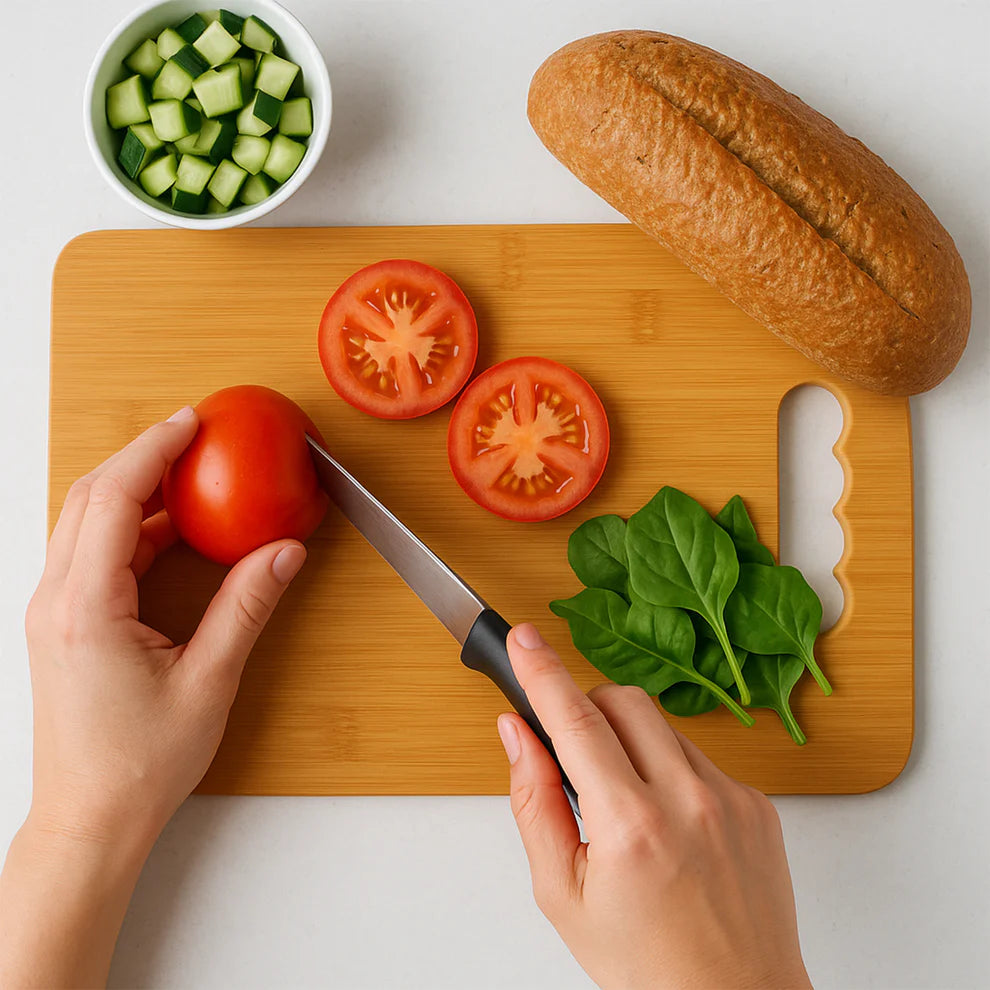 Wooden kitchen chopping board