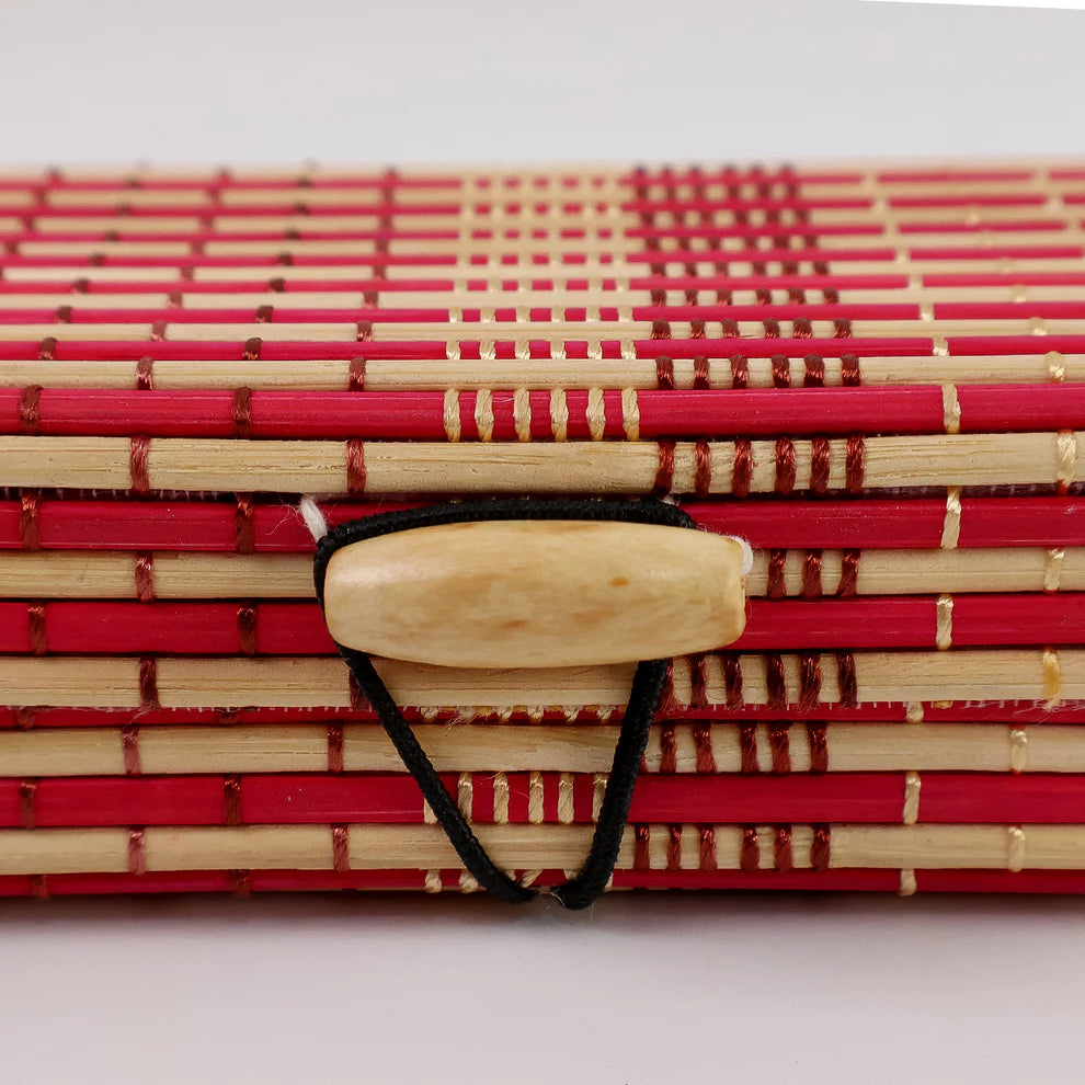Bamboo mat organizer box