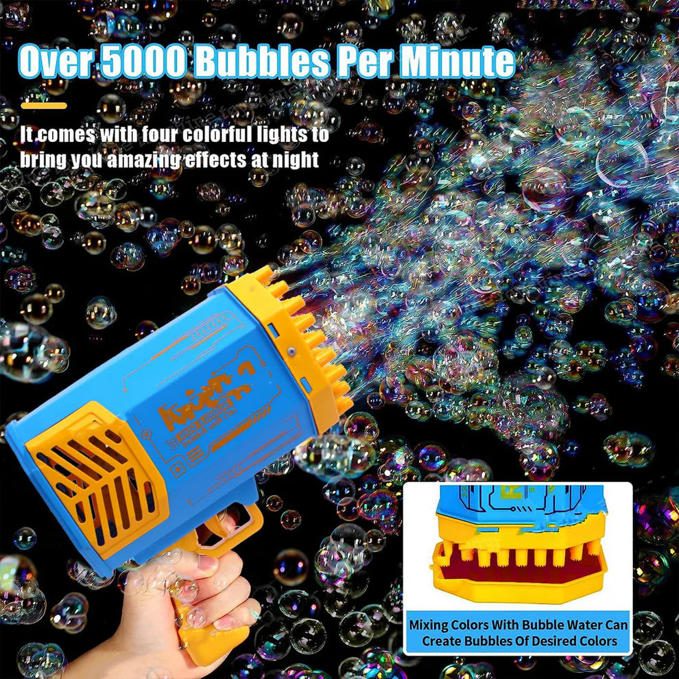 69 holes rechargeable bubble gun