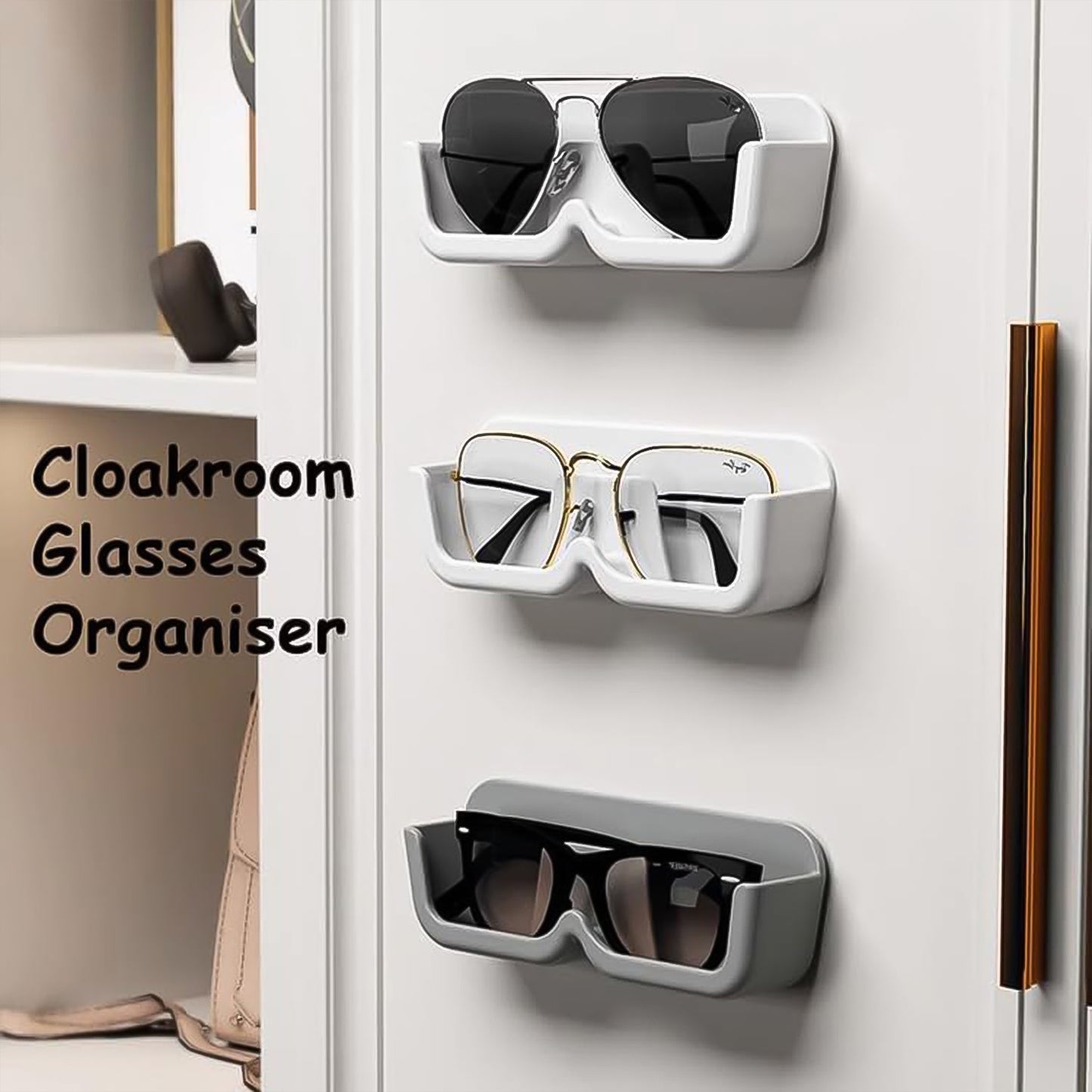 Wall Mount Glasses Holder