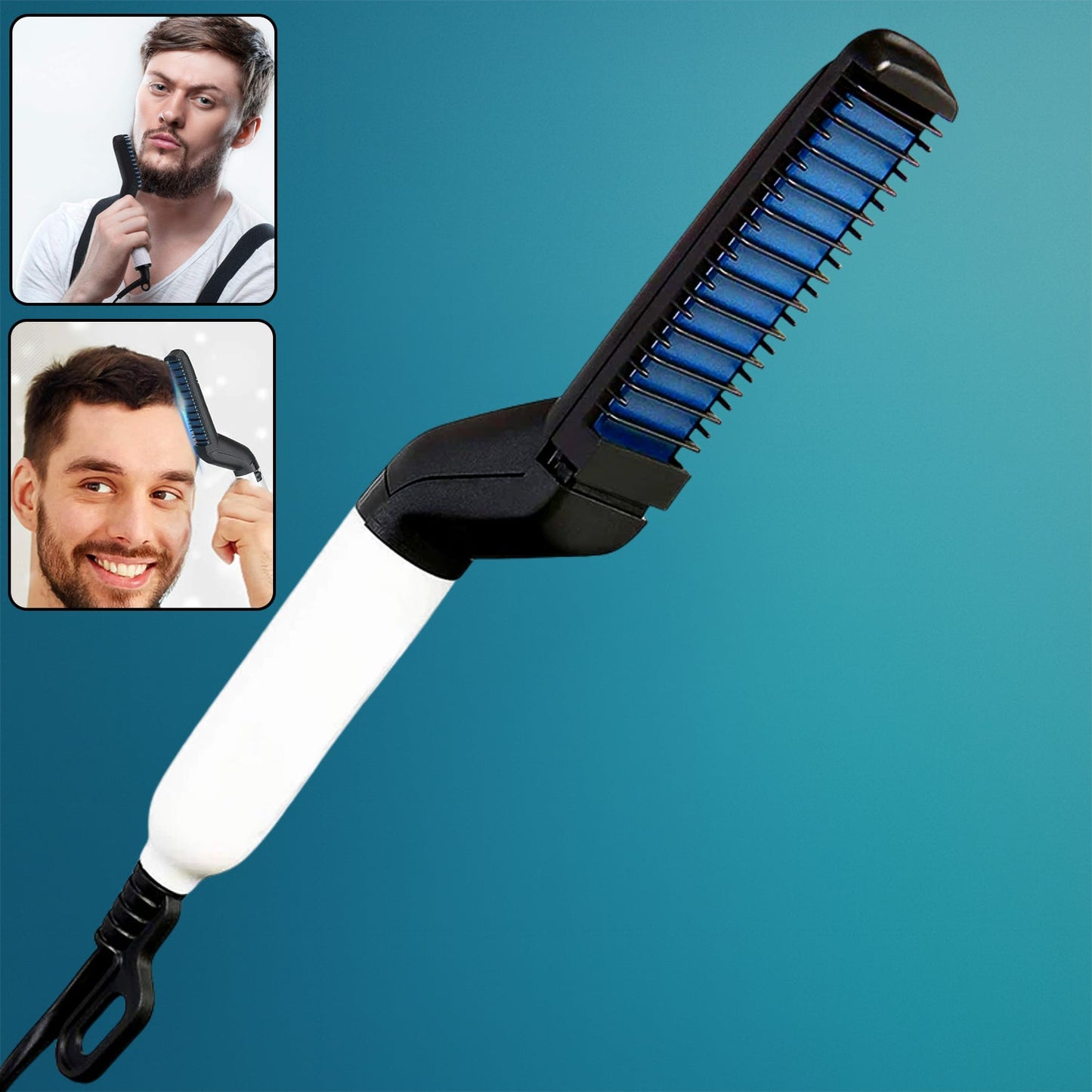 Mens Beard And Hair Curling Straightener