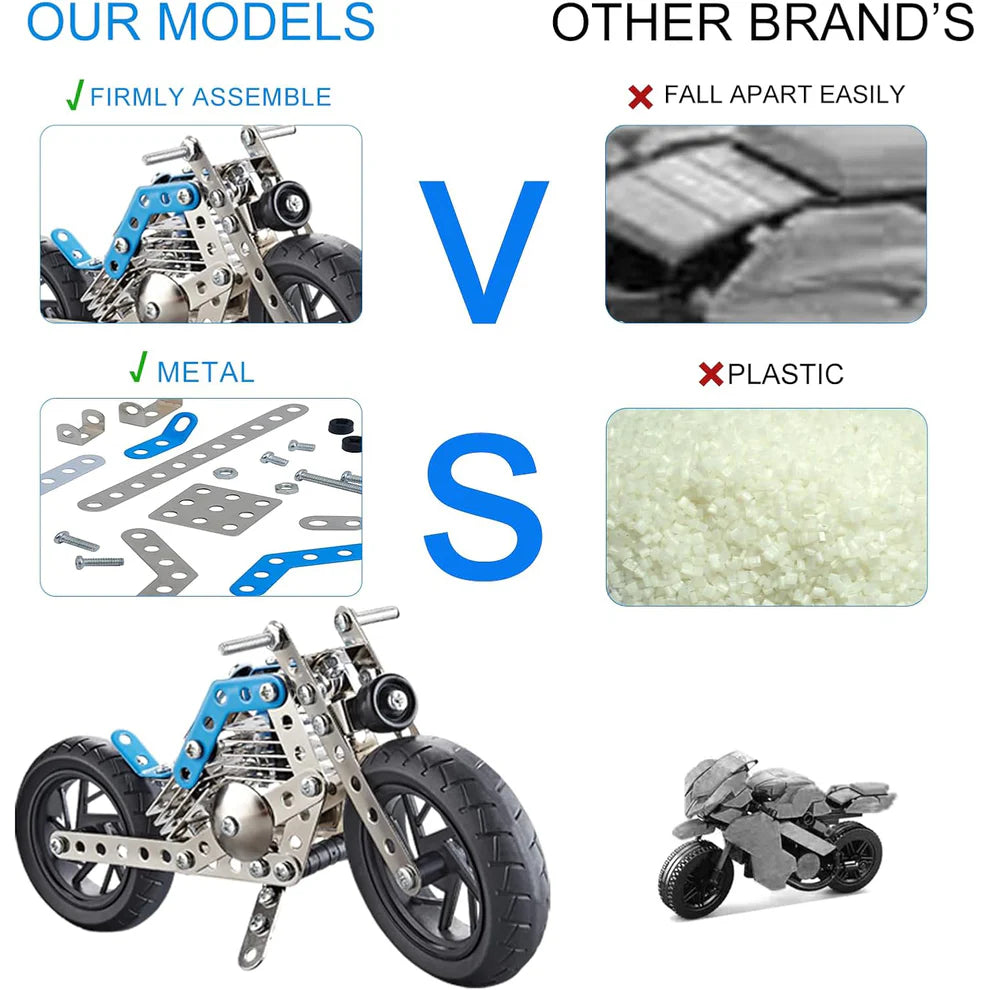 Metal cruiser motorcycle construction kit