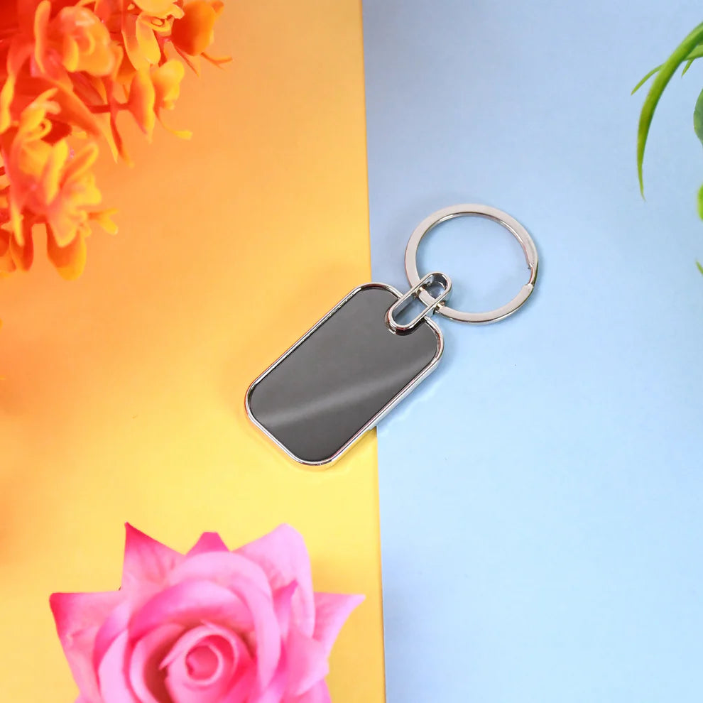 Blank metal keychain