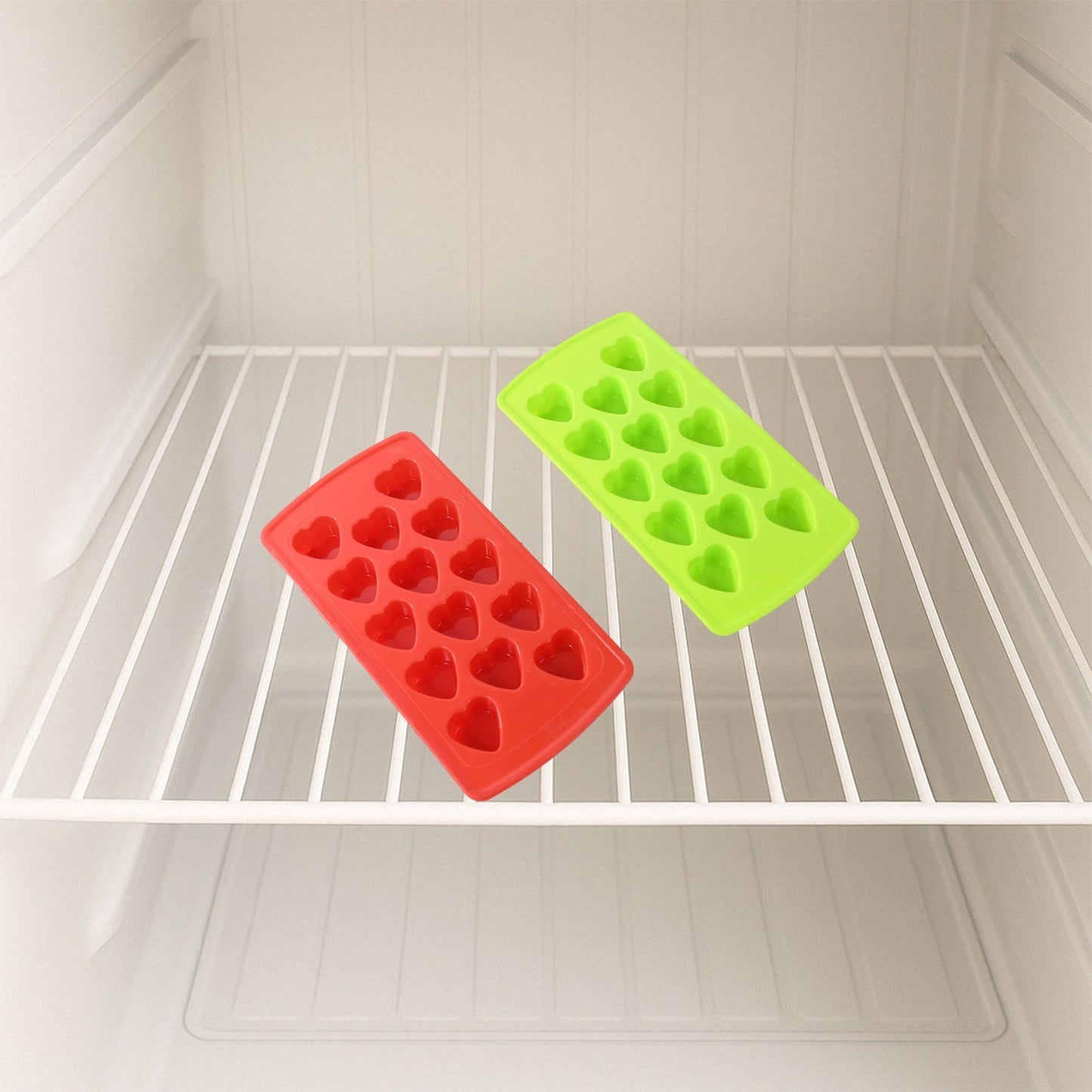 4-Piece Flexible Ice Cube Tray Set