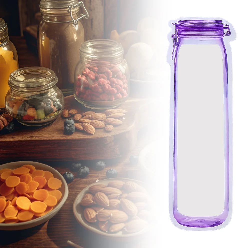 Bottle shape ziplock bag
