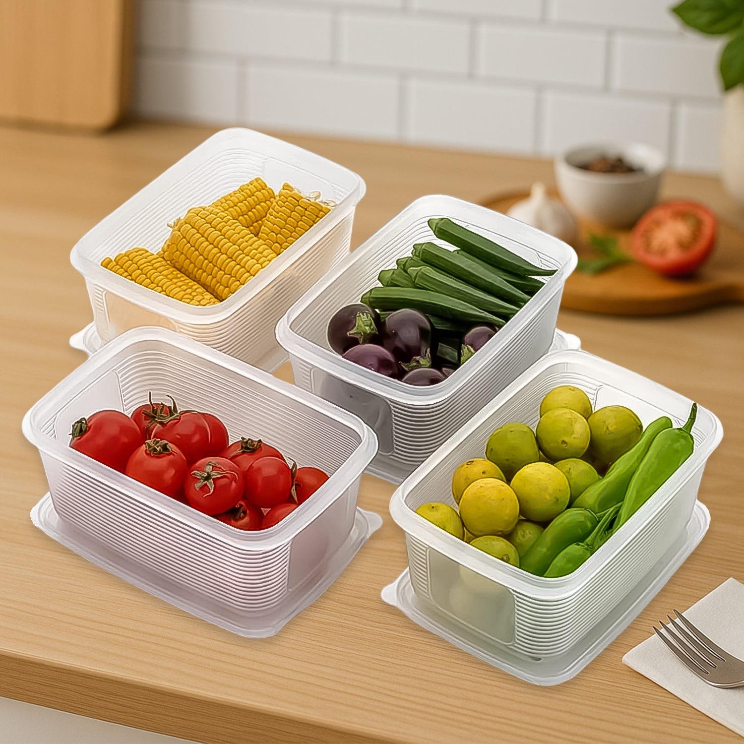 Plastic Storage Container Set