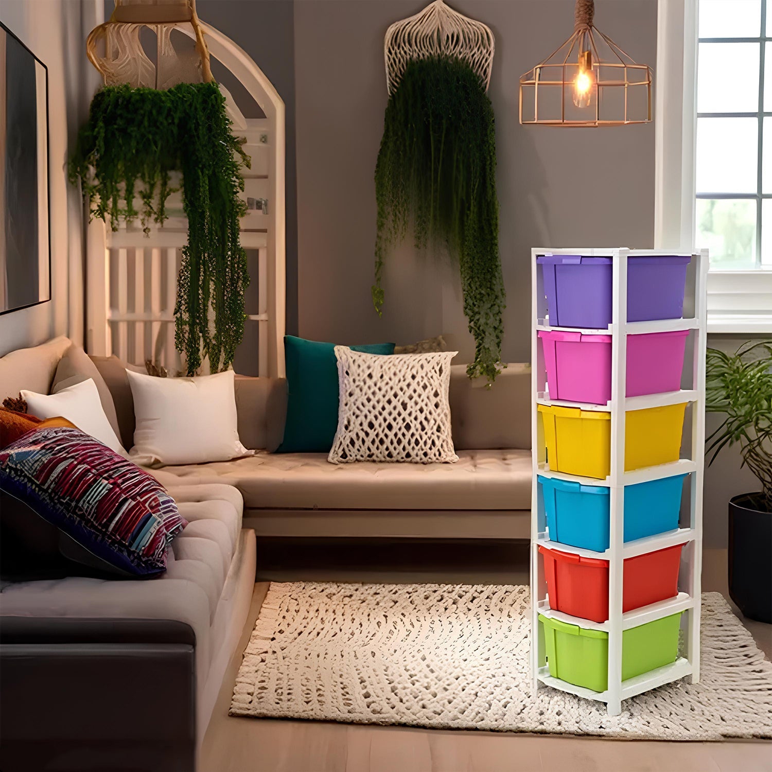 6-Layer Colorful Storage Drawers