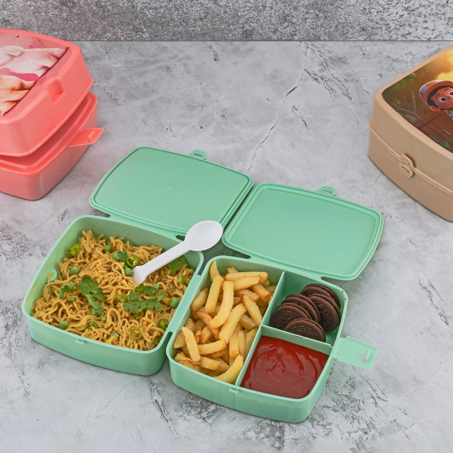 Double-layer Square Lunch Box