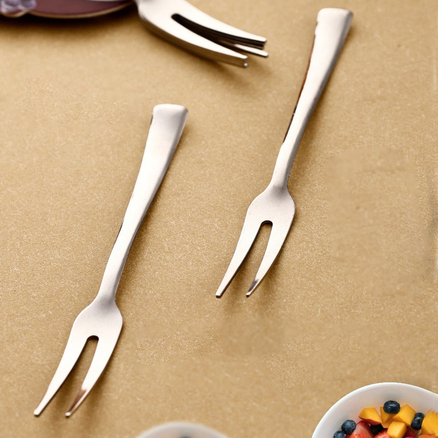 Apex SS Fruit Fork Set – 6 Pcs