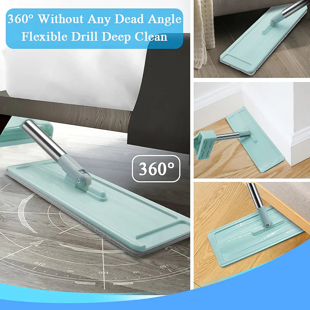 360° flat mop microfiber