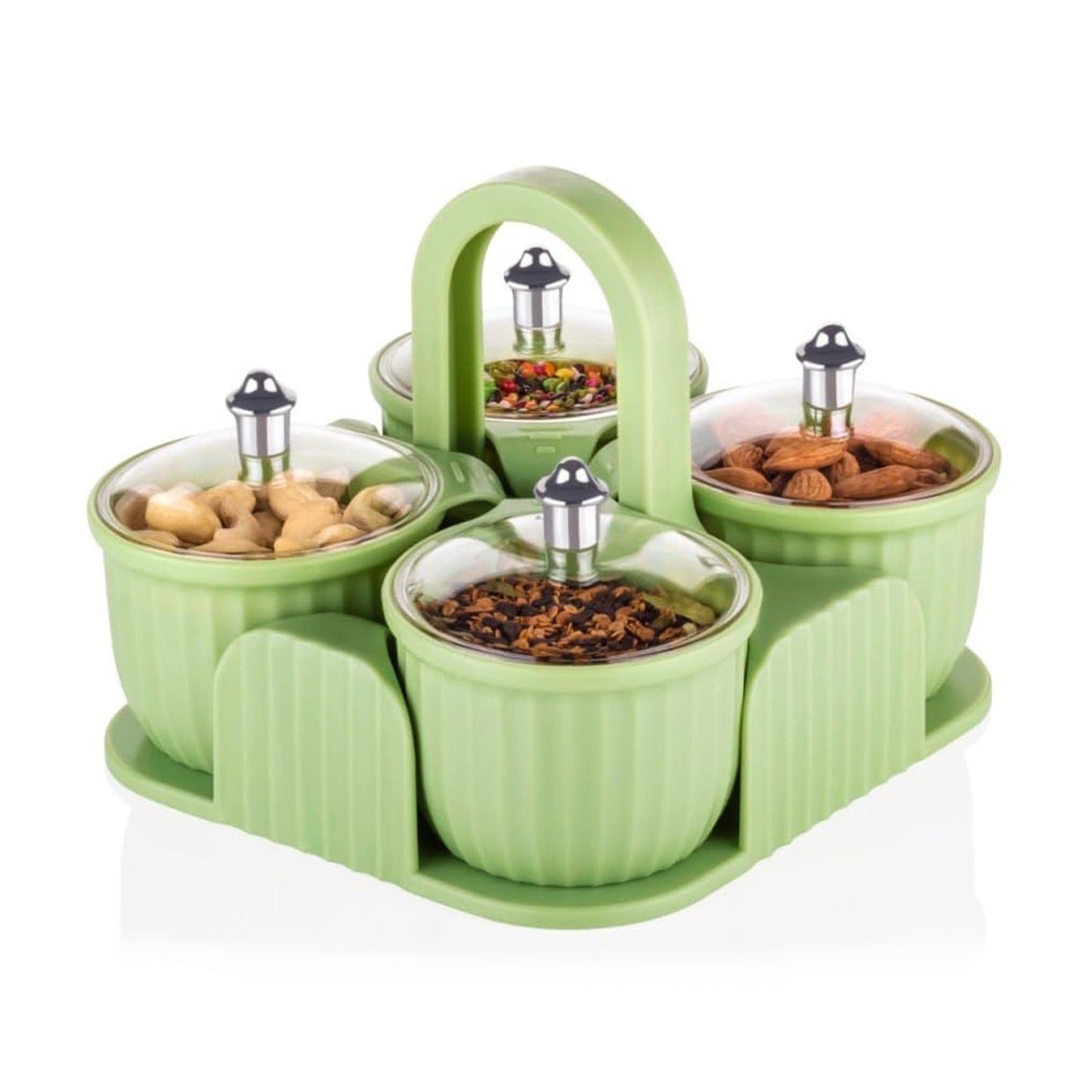 Multipurpose Dryfruit Jar Set (4 Pc Set)
