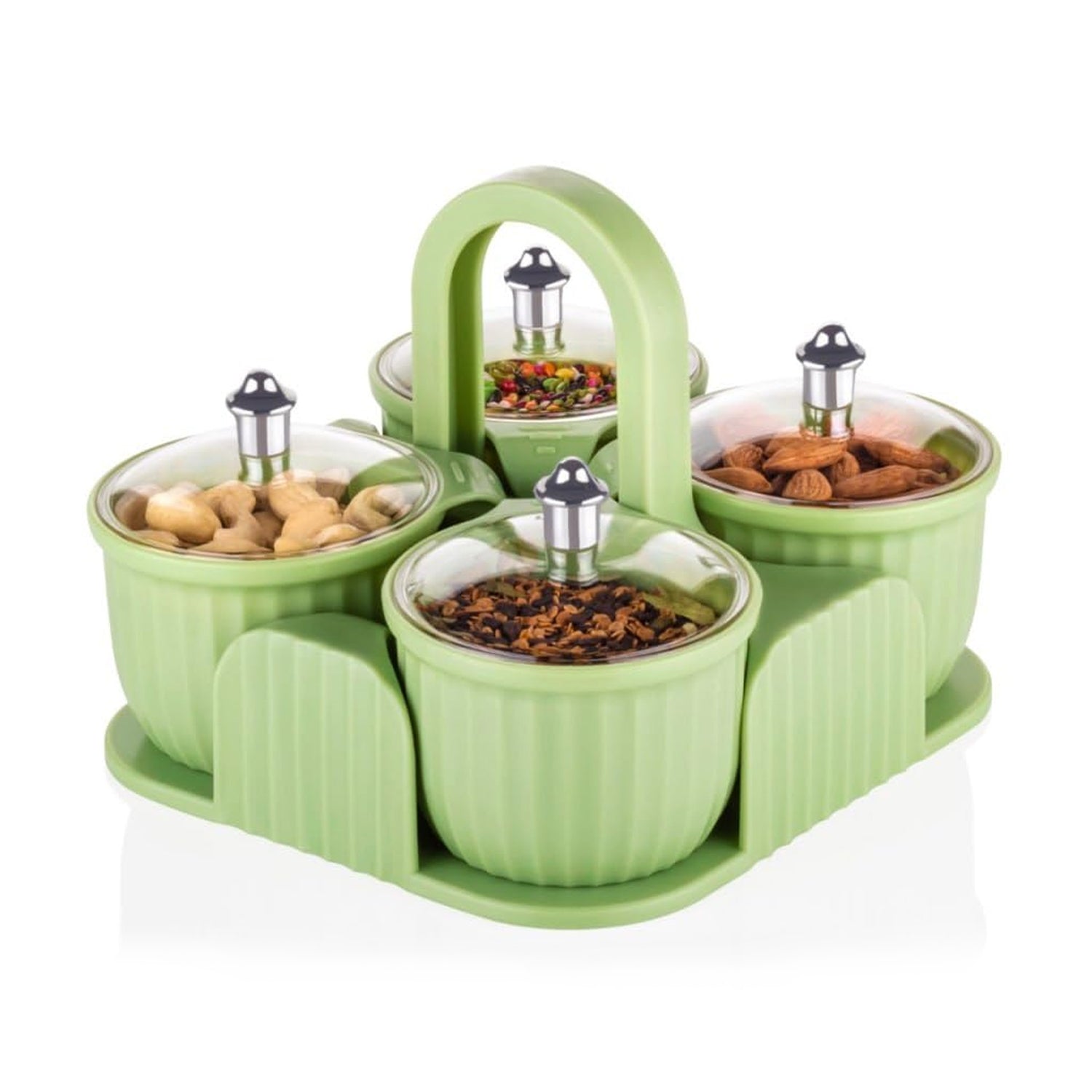Multipurpose Dryfruit Jar Set (4 Pc Set)