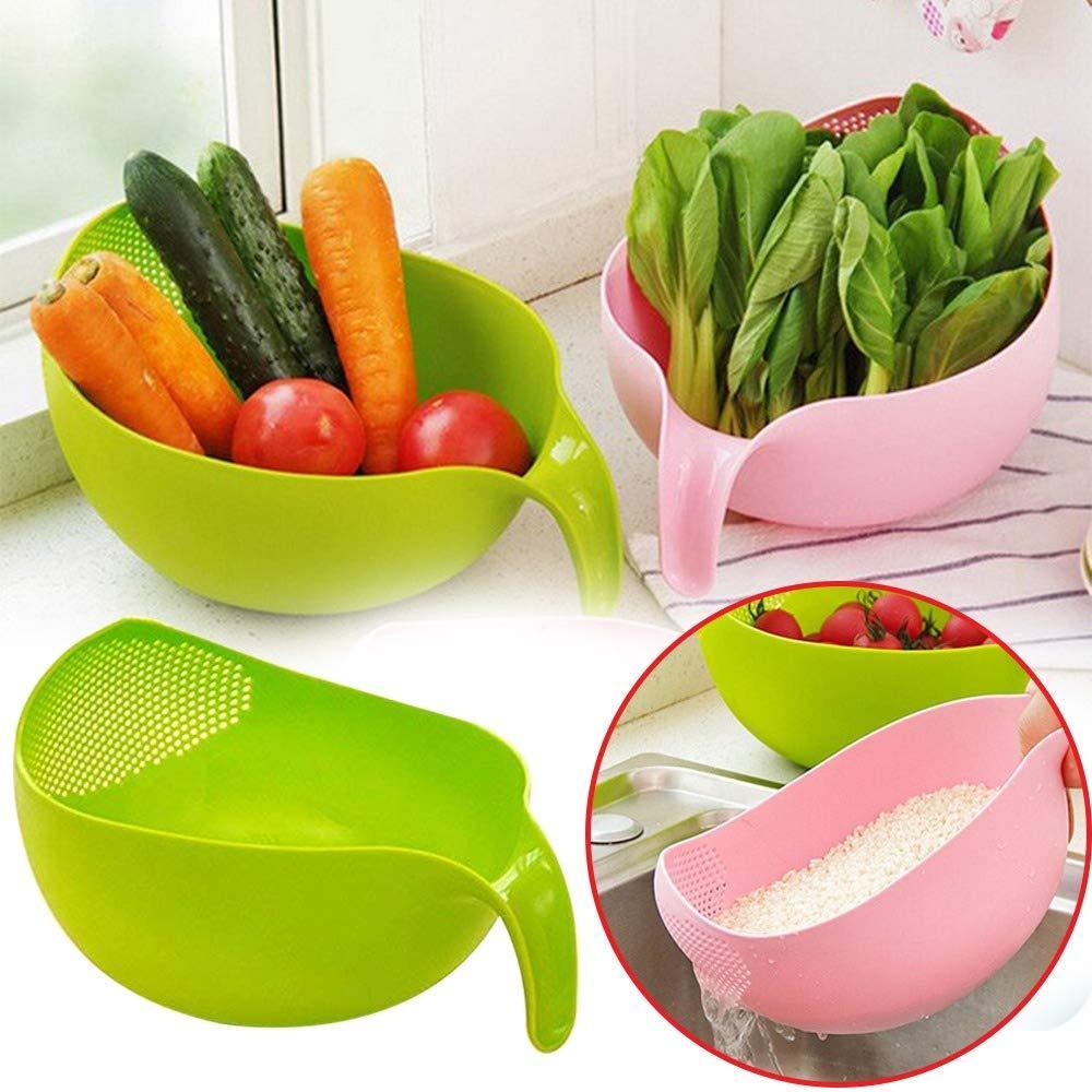 Plastic Rice & Food Strainer – 3 Pcs
