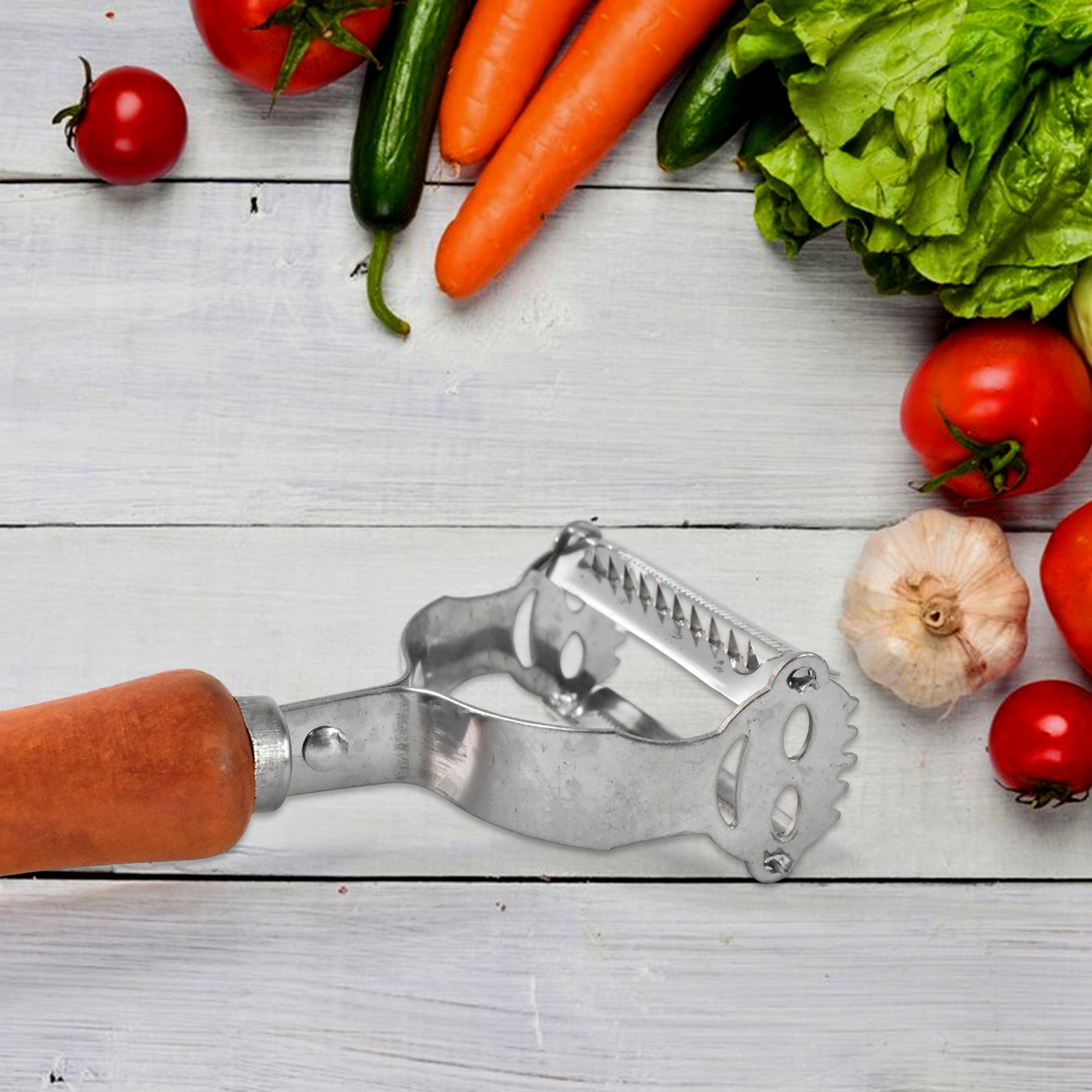 Wooden Handle Peeler
