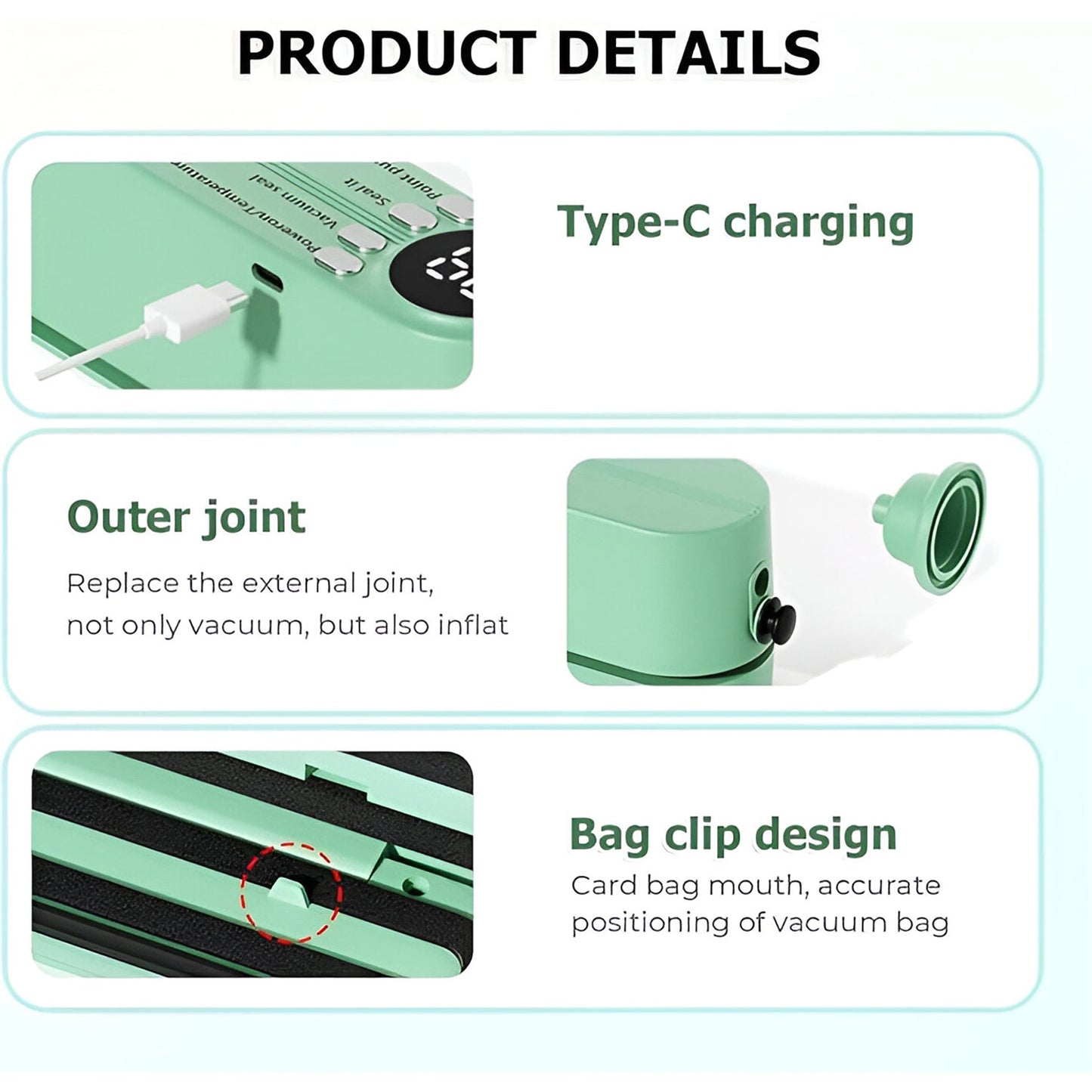 Rechargeable Food Vacuum Sealer