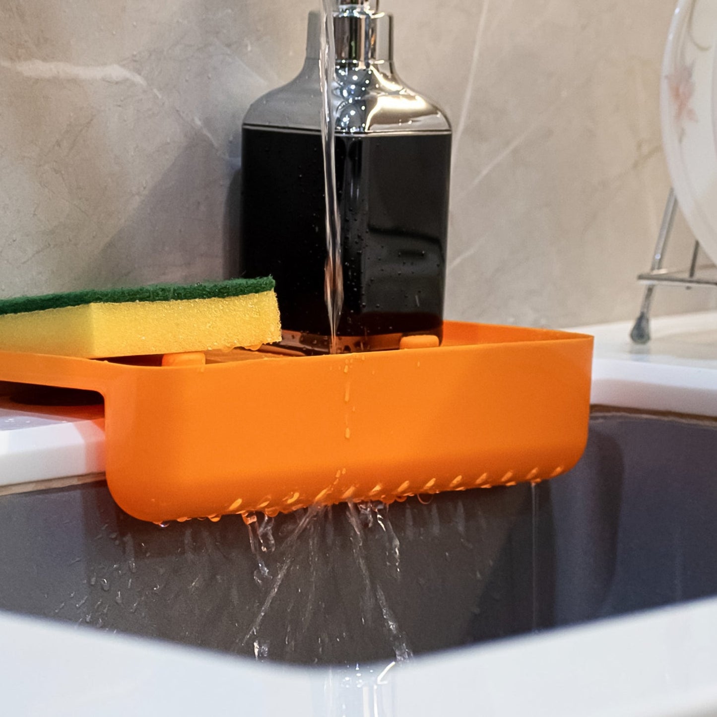 Space-Saving Sink Drainer Shelf