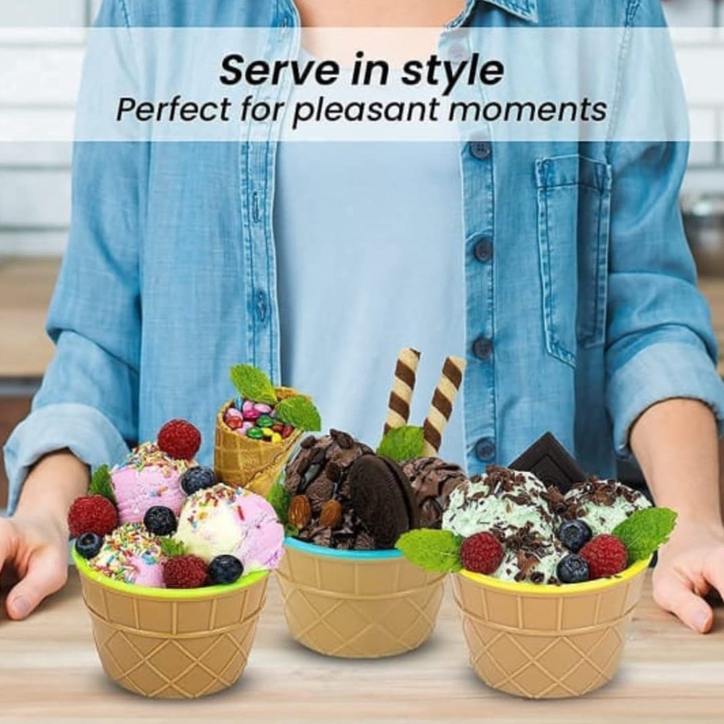 Ice Cream Bowl & Spoon Set
