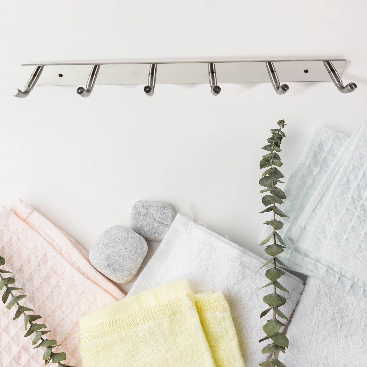 Wall Mounted Coat 6 Hook Rack (32x3 )