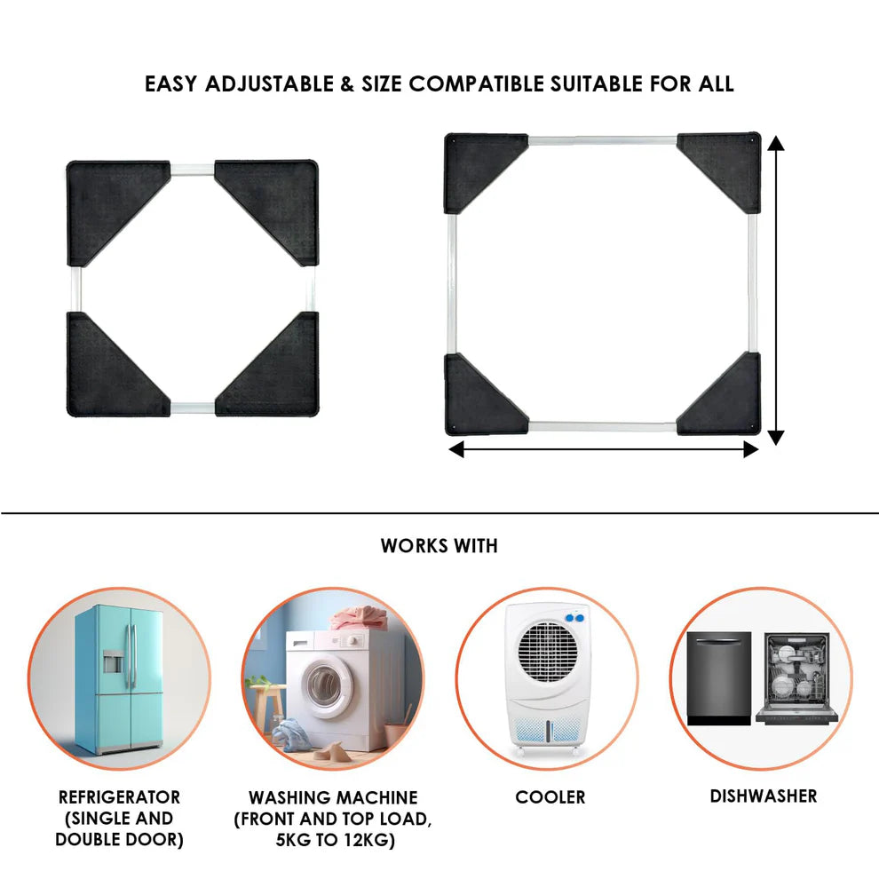 Heavy-duty adjustable appliance stand – 50x50 cm