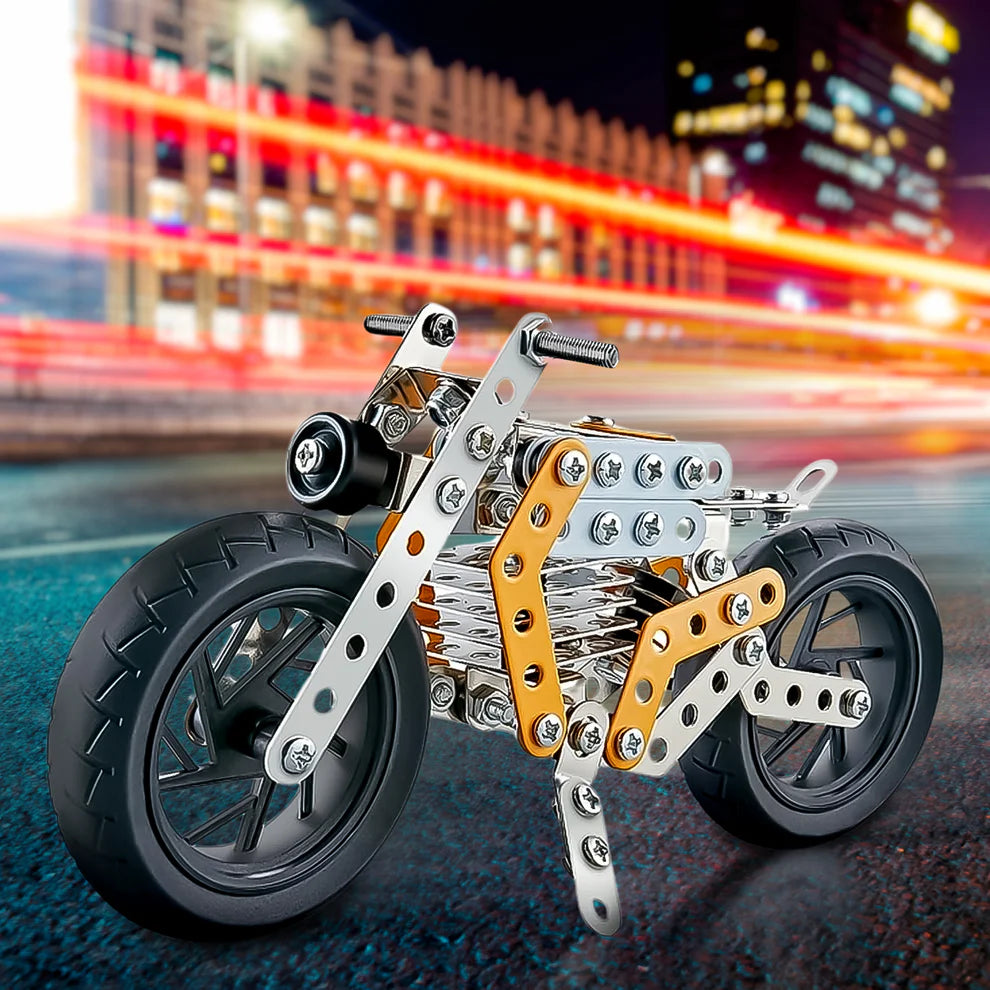 Metal diy bike construction kit – 162 pcs