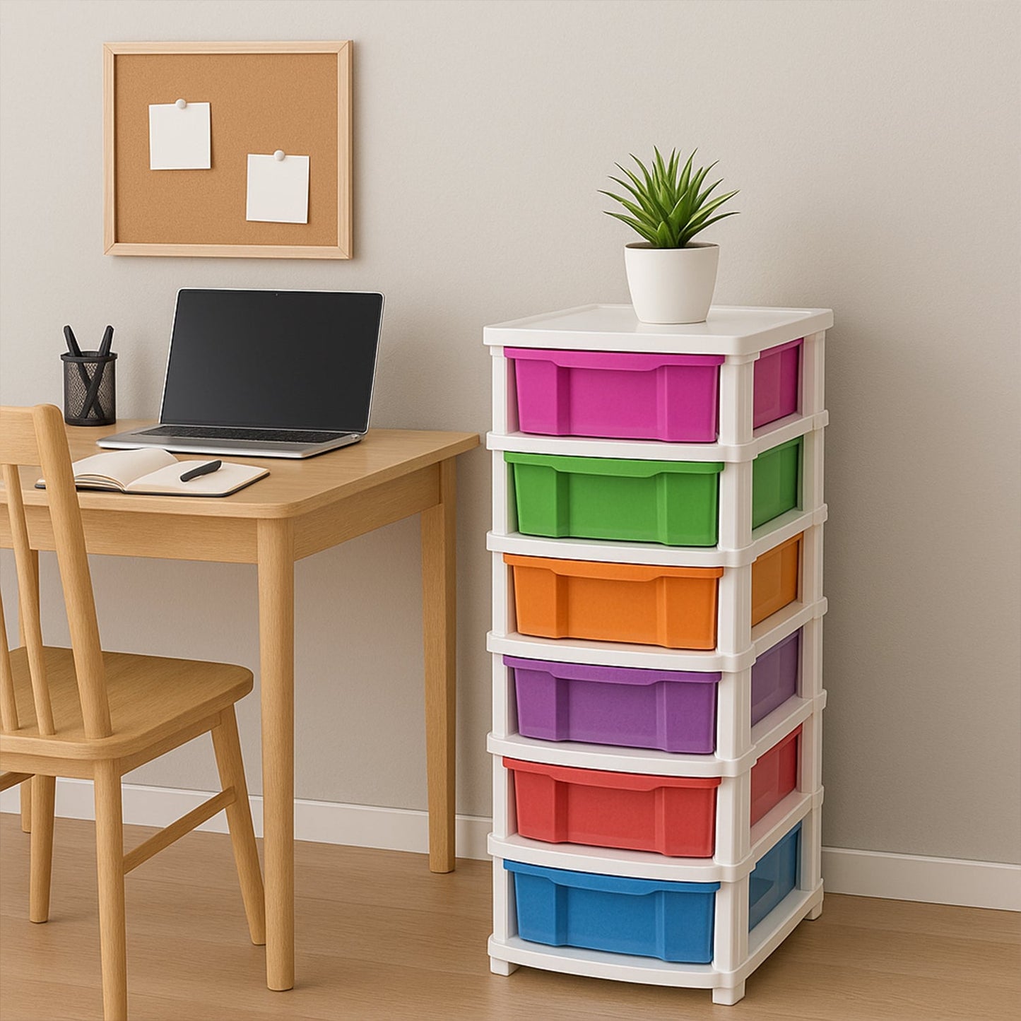 6-Layer Colorful Storage Drawers