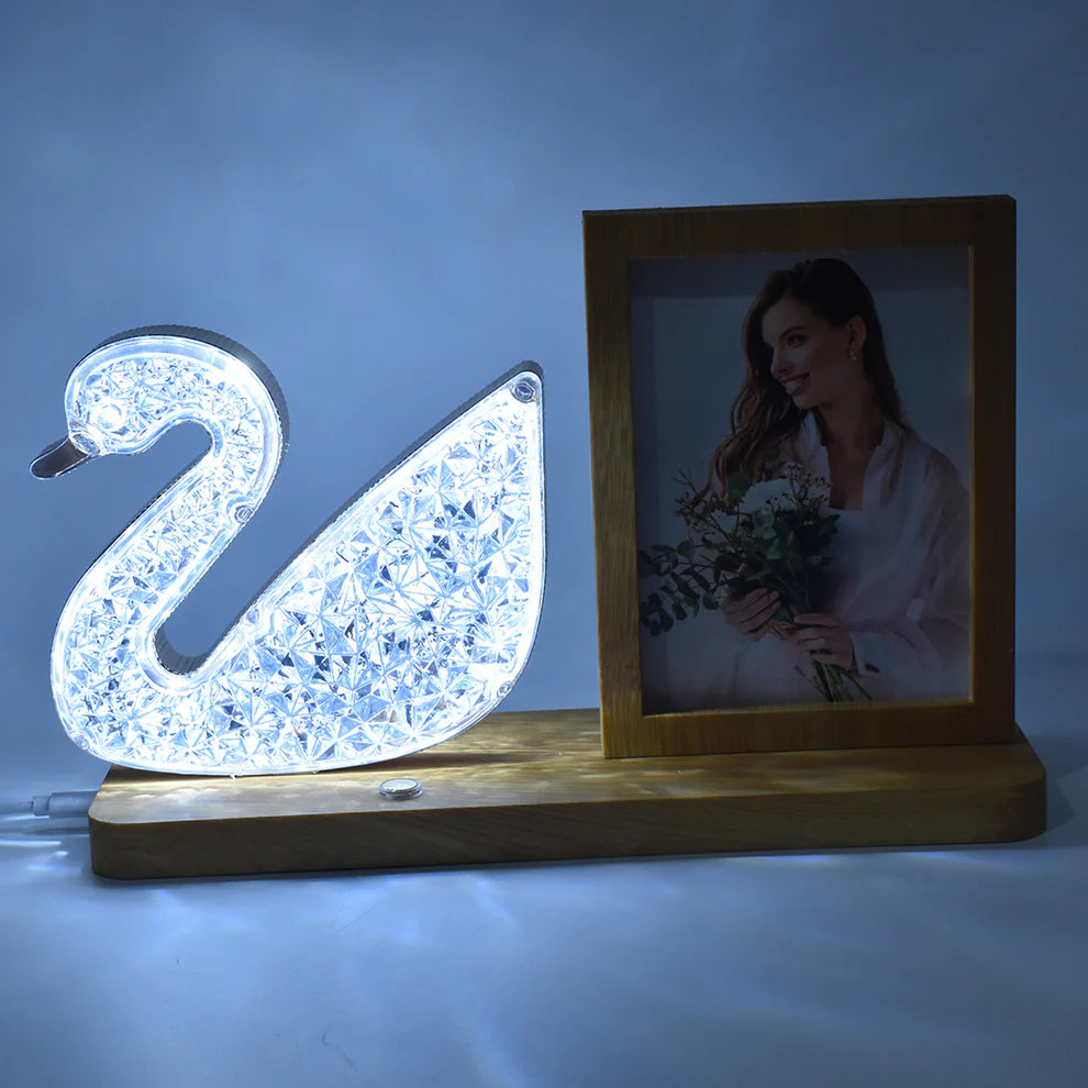 Duck crystal led night lamp