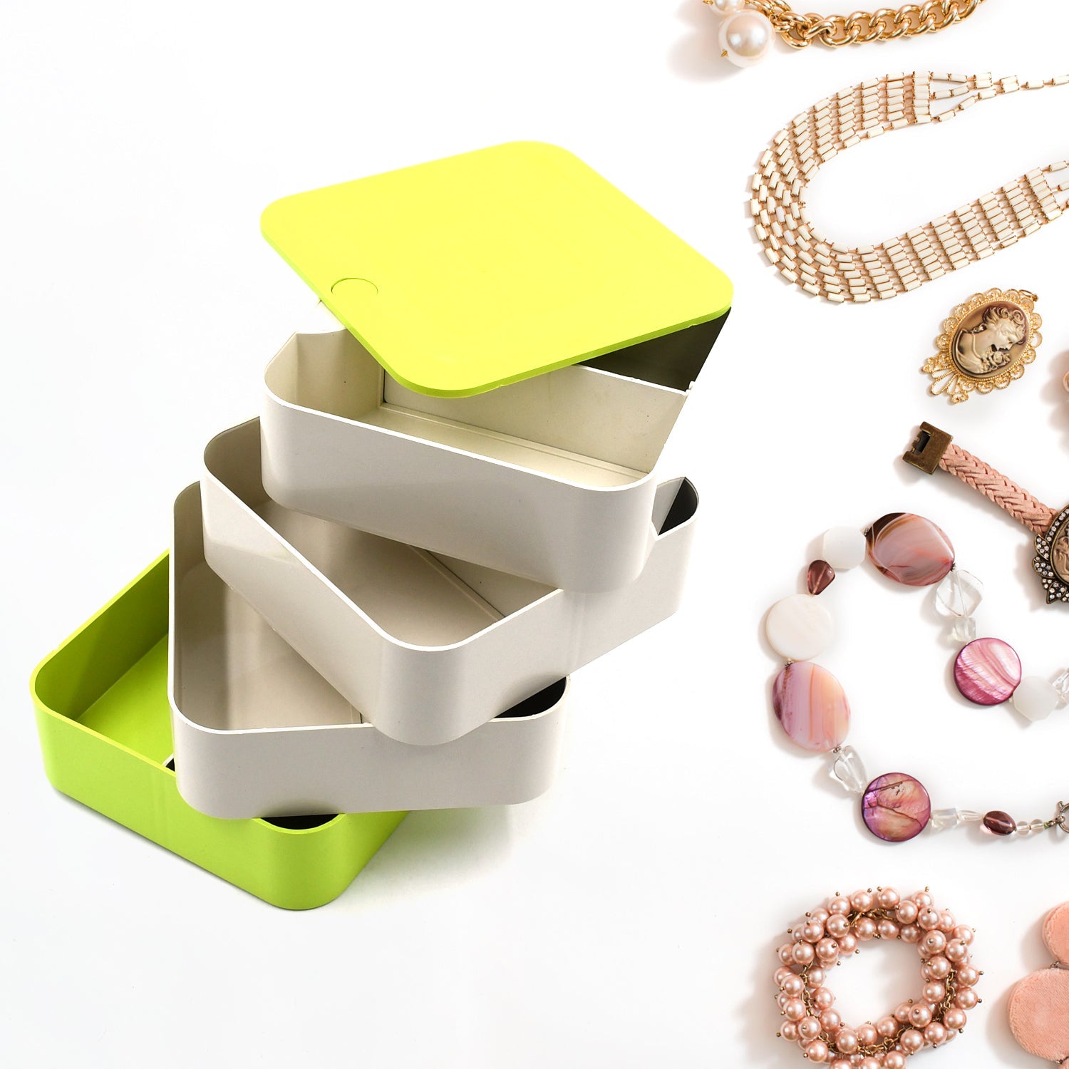 4 Layers Jewelry Box