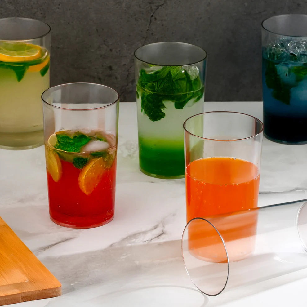 Best unbreakable transparent plastic glass set – 6 pcs - tumblers | 2025 | fast shipping