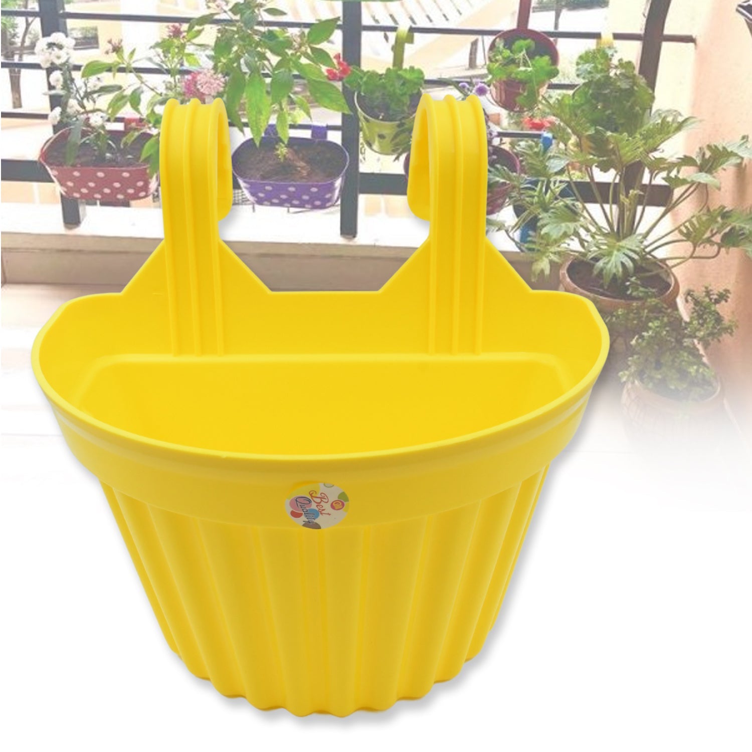 Multicolor Hanging Plastic Planters