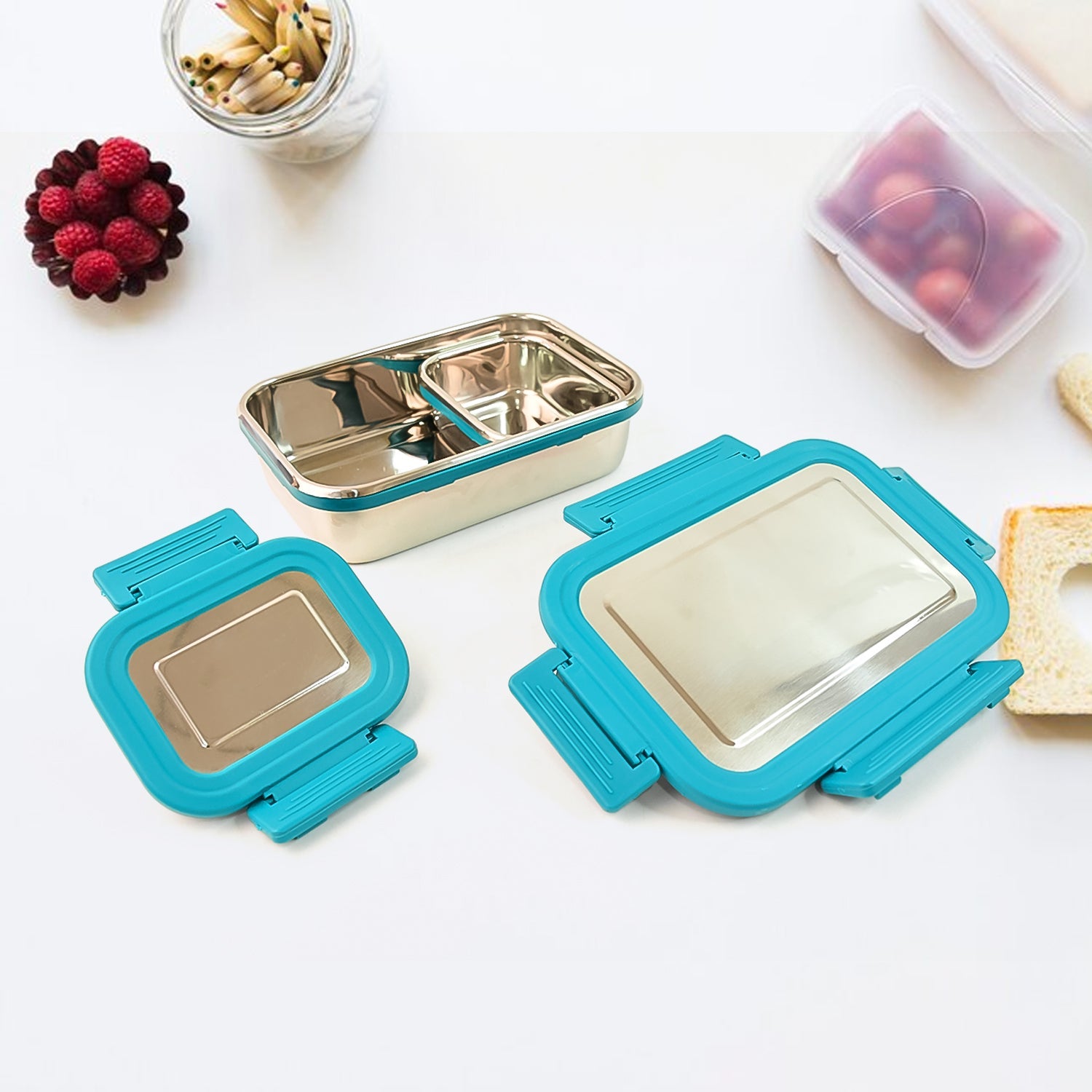 Jerry 2 Pc Stainless Steel Lunch Box