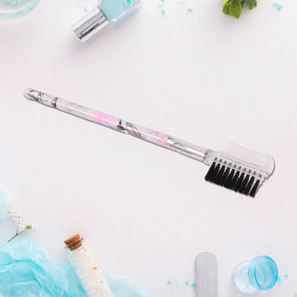 Floral makeup brush set