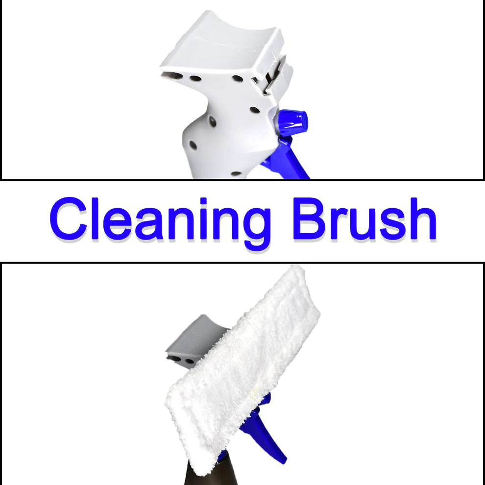 3-in-1 spray glass cleaner brush