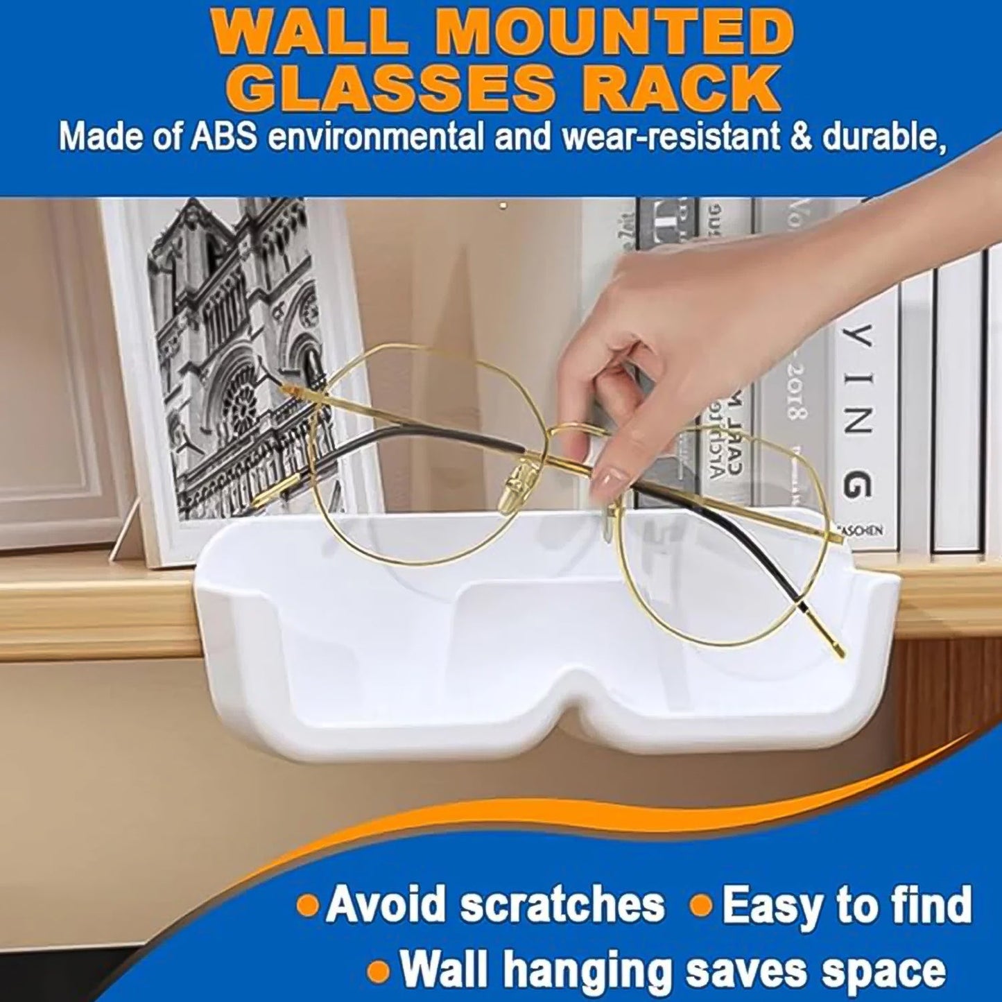 Wall Mount Glasses Holder