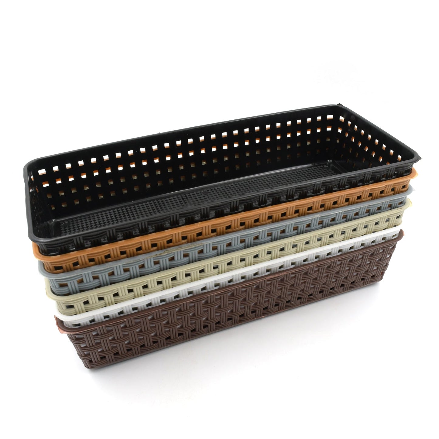 Plastic Multipurpose Desk Organizer (6 Pcs Set)