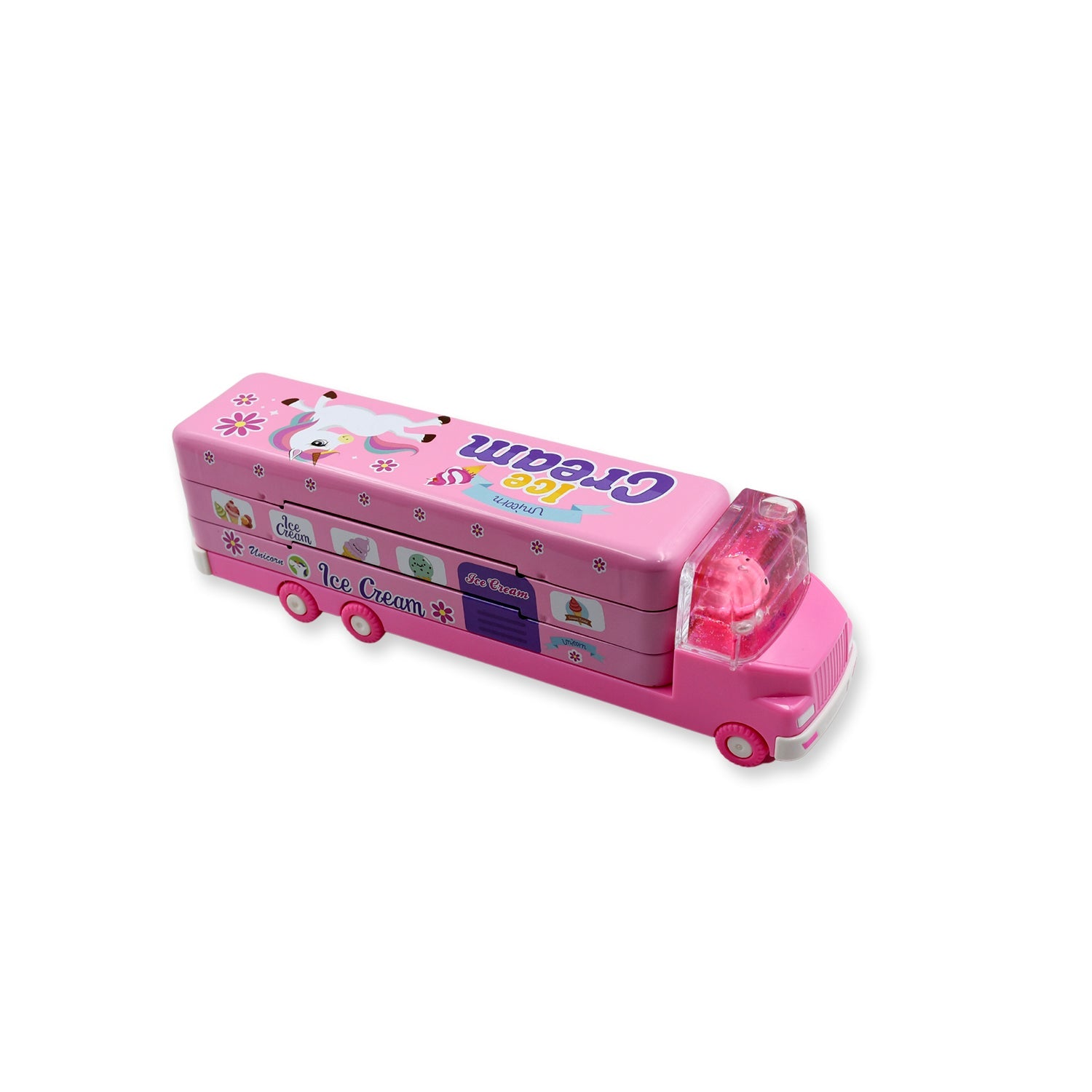Double Decker Ice Cream Truck Pencil Case
