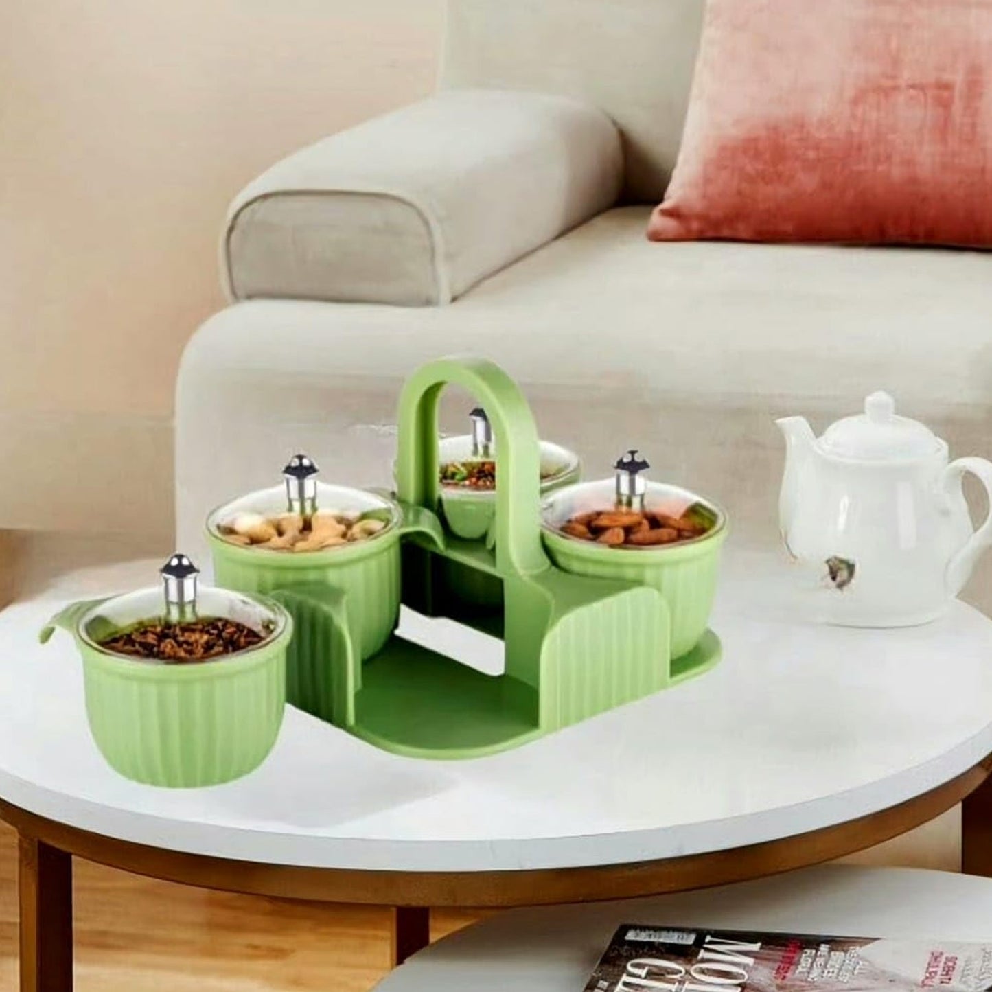 Multipurpose Dryfruit Jar Set (4 Pc Set)